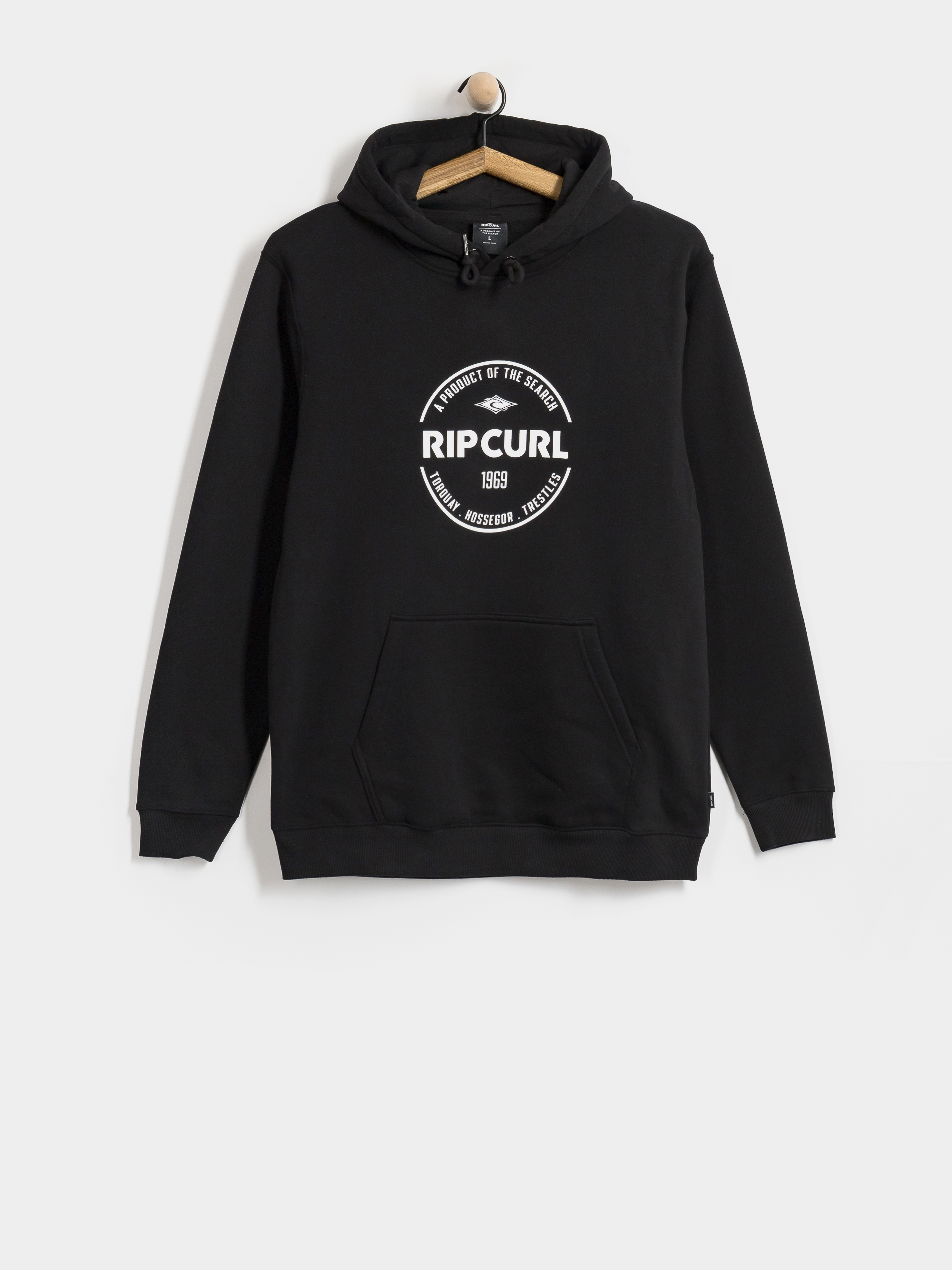 Kapucnis pulóver Rip Curl Staple HD (black)