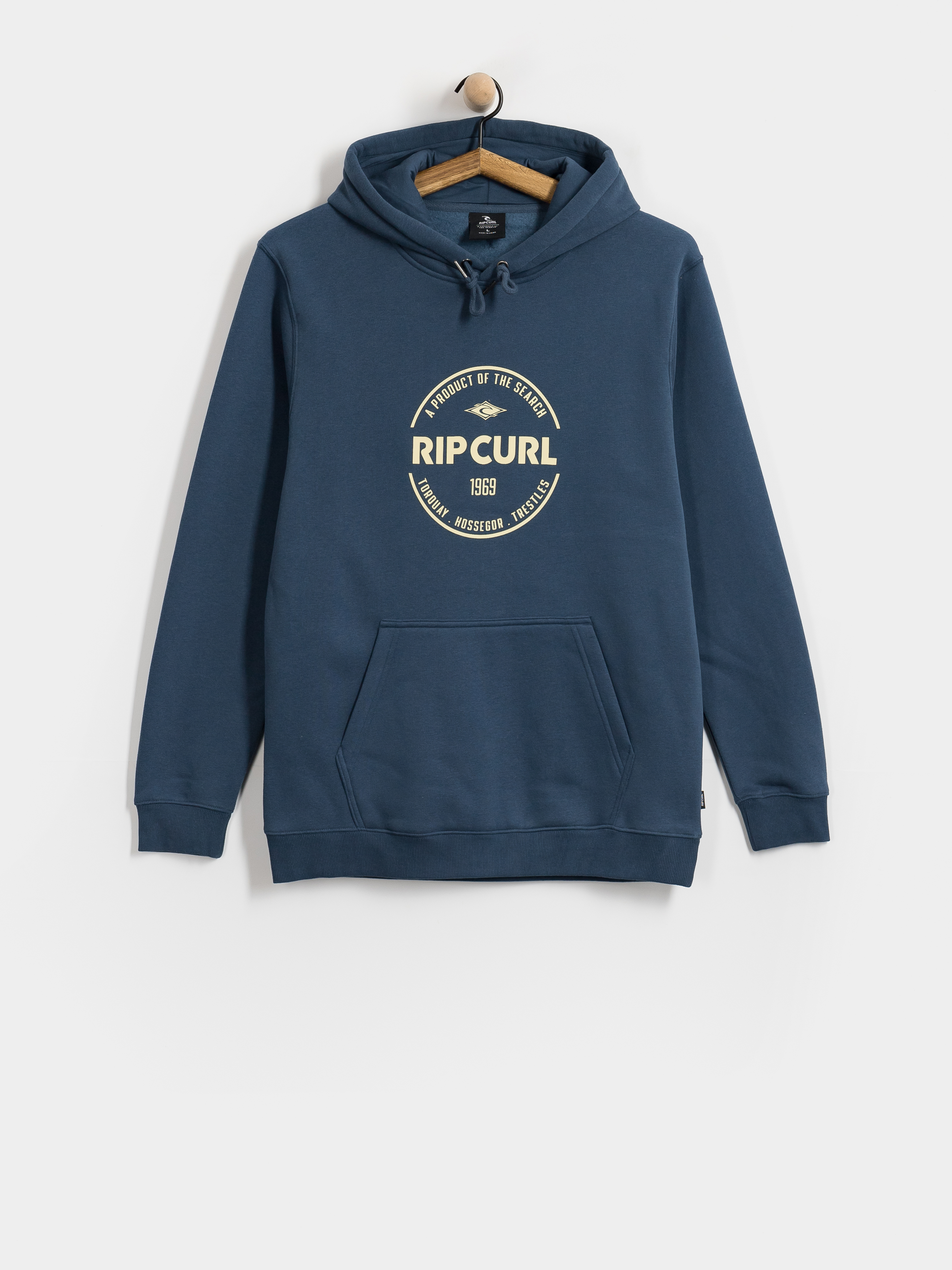 Kapucnis pulu00f3ver Rip Curl Staple HD (light navy)