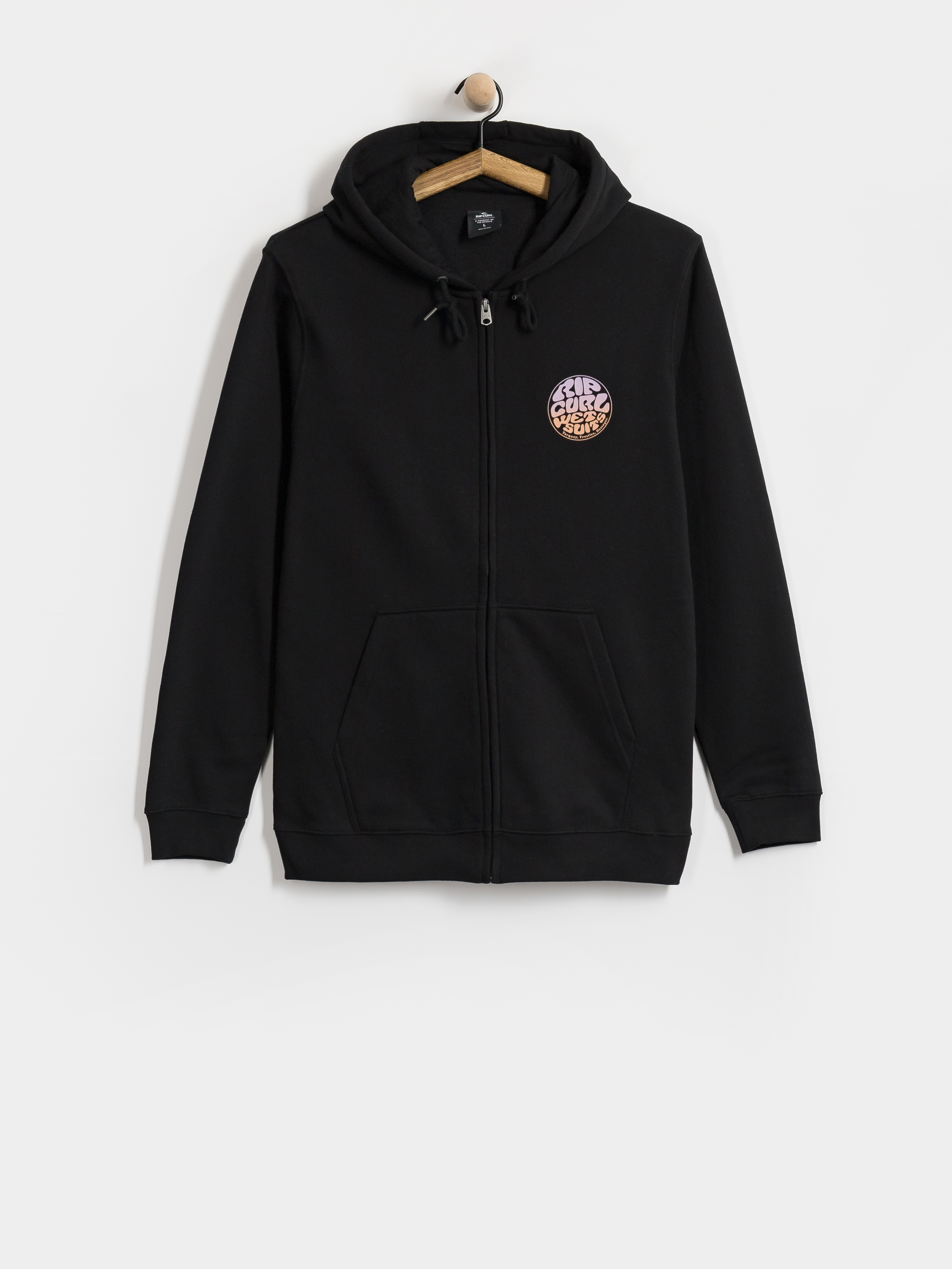 Kapucnis pulóver Rip Curl Wettie Passage Icon ZHD (black)