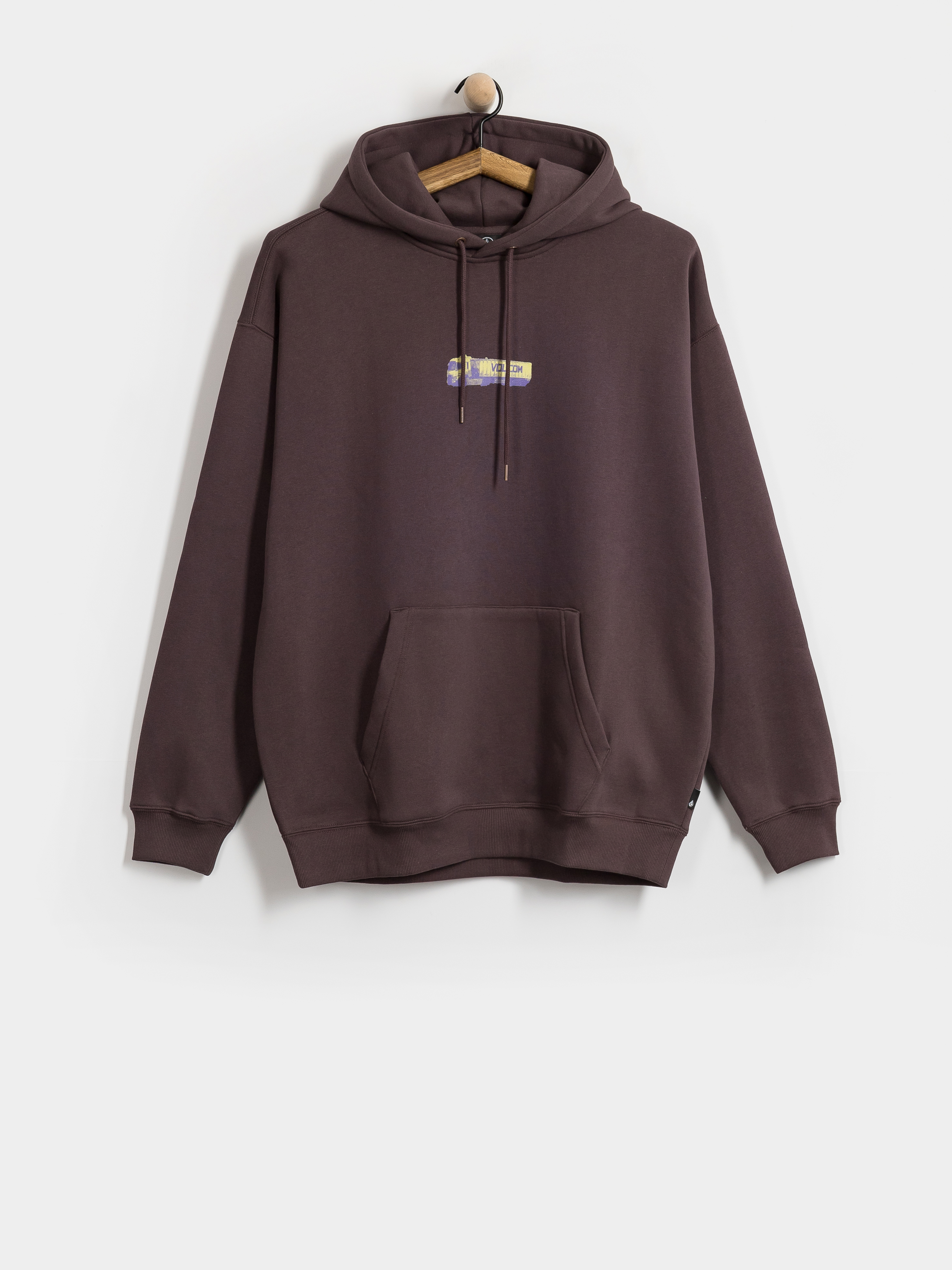 Kapucnis pulóver Volcom Stone Convoyer HD (raisin)