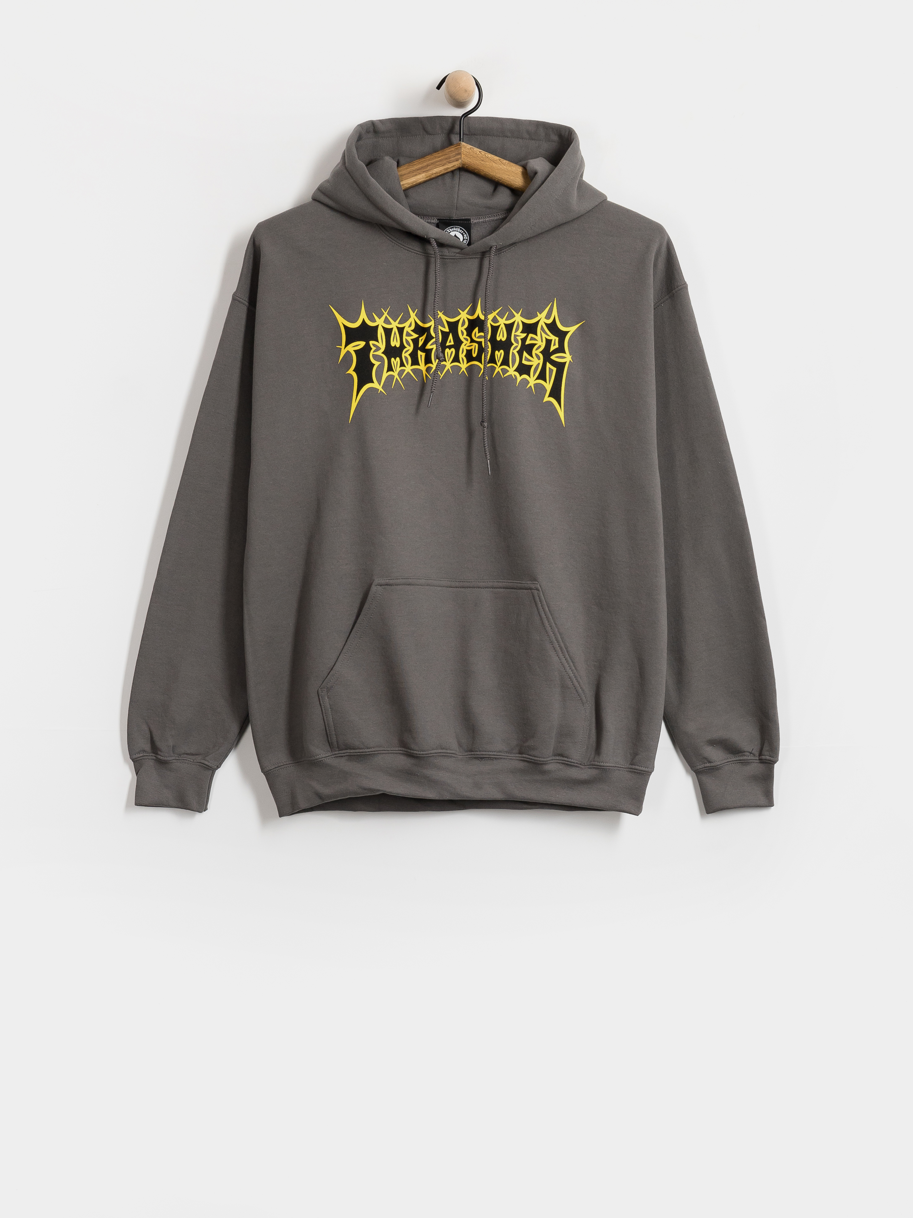 Kapucnis pulóver Thrasher Spikey HD (charcoal)