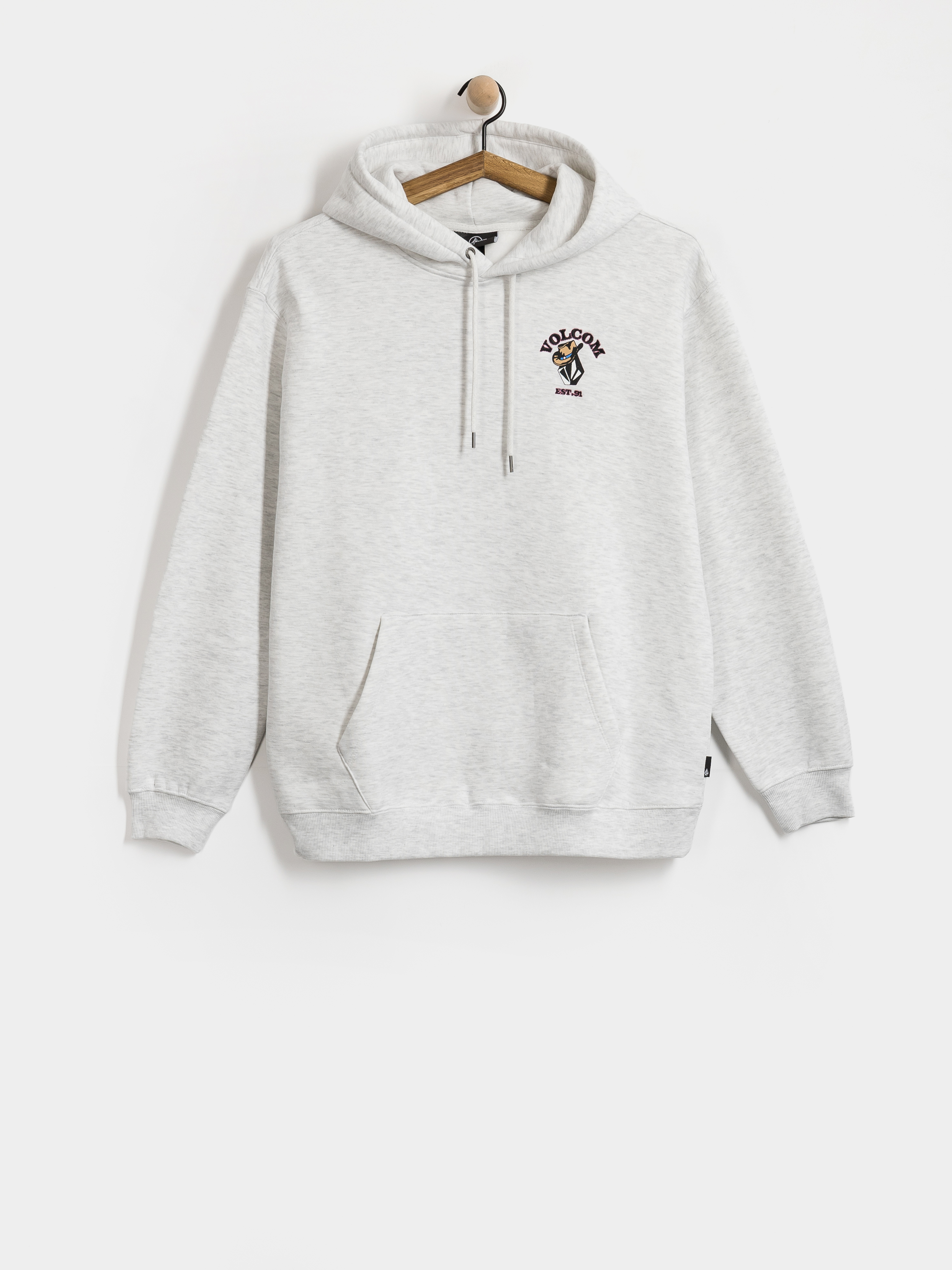 Kapucnis pulóver Volcom Noder HD (bone heather)
