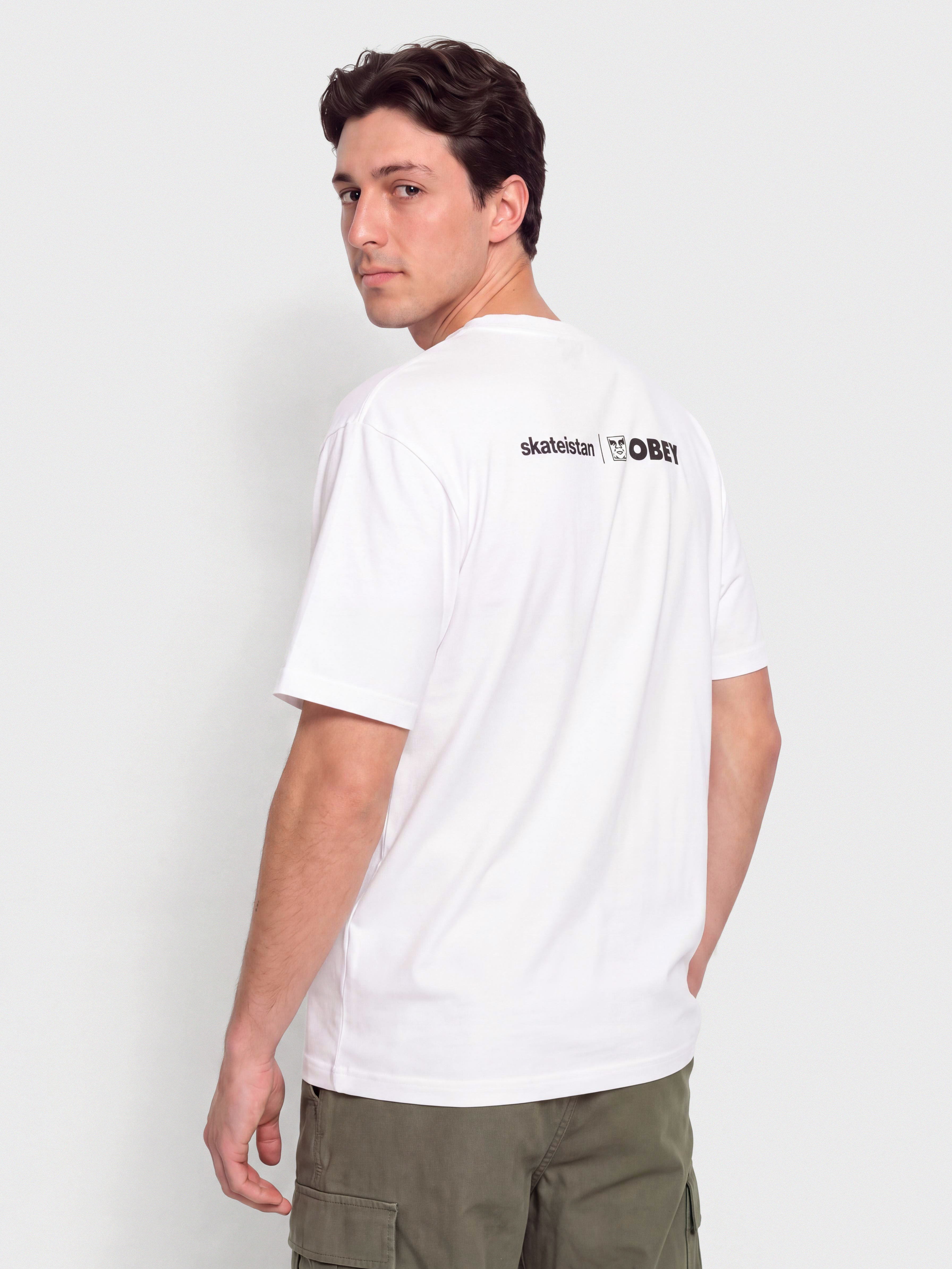 Póló OBEY Skateistan Photo (white)