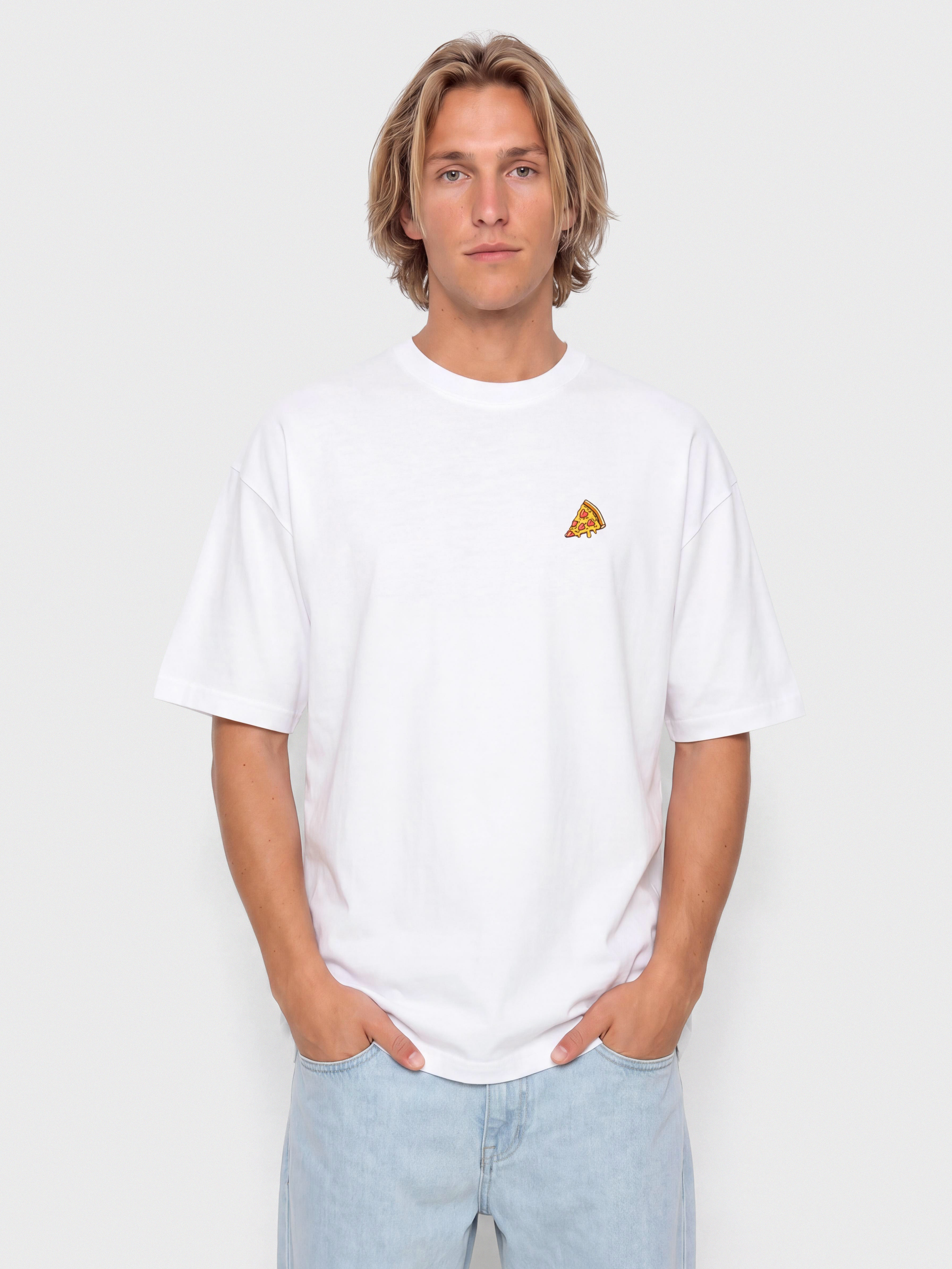 Póló Iriedaily Pizza Slice (white)