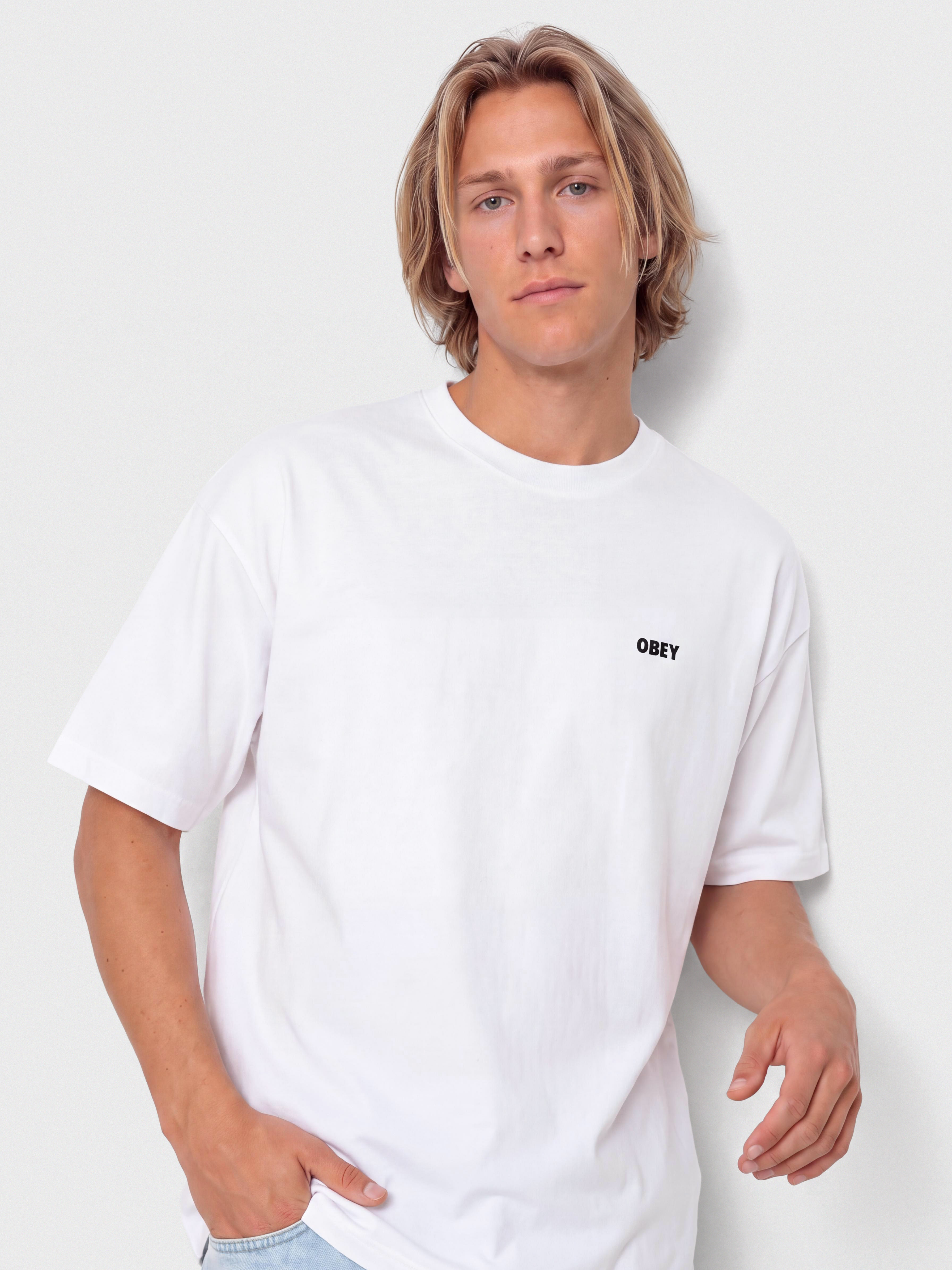 OBEY Established Works Bold Póló (white)