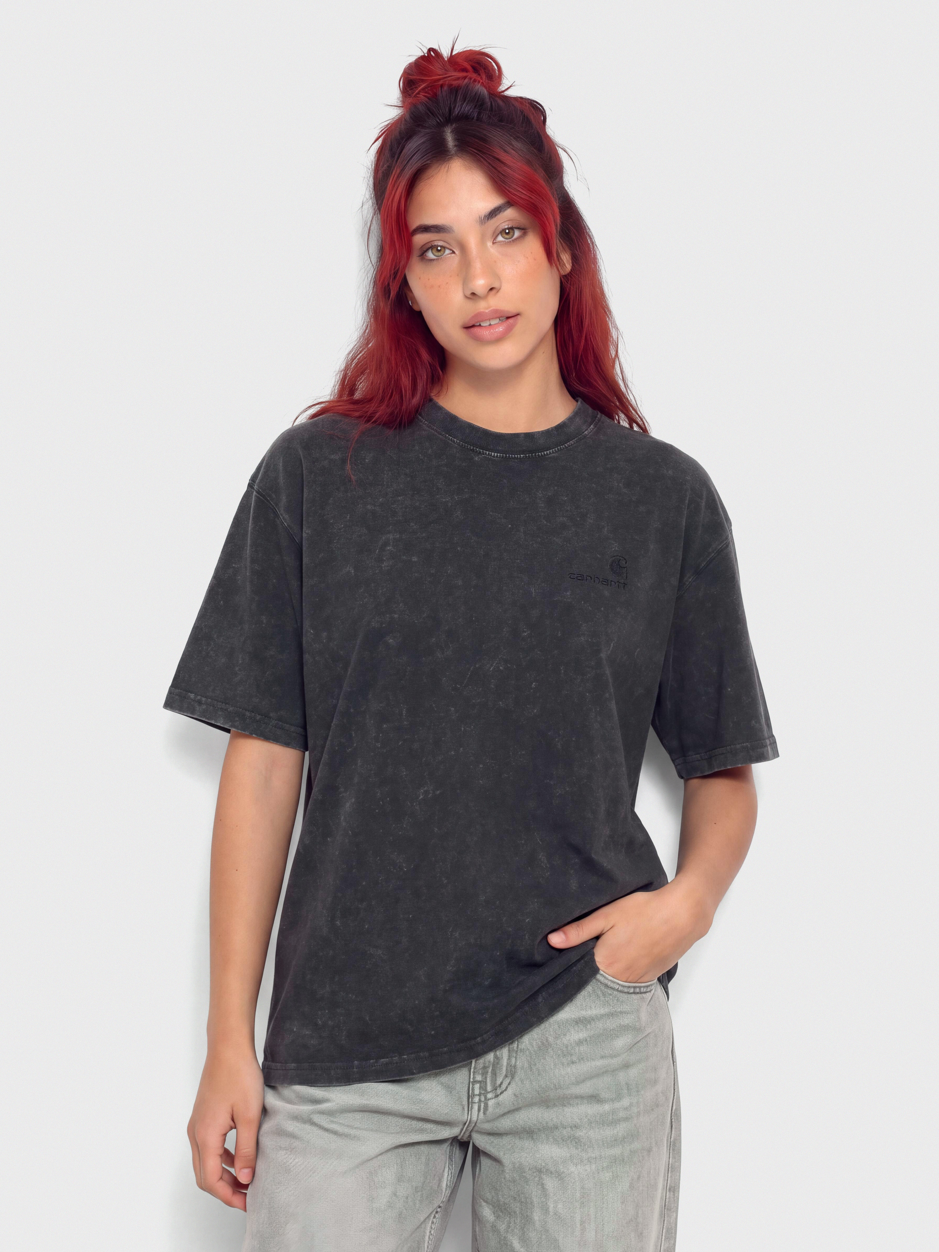 Carhartt WIP Lambert Wmn Póló (black/moon wash)