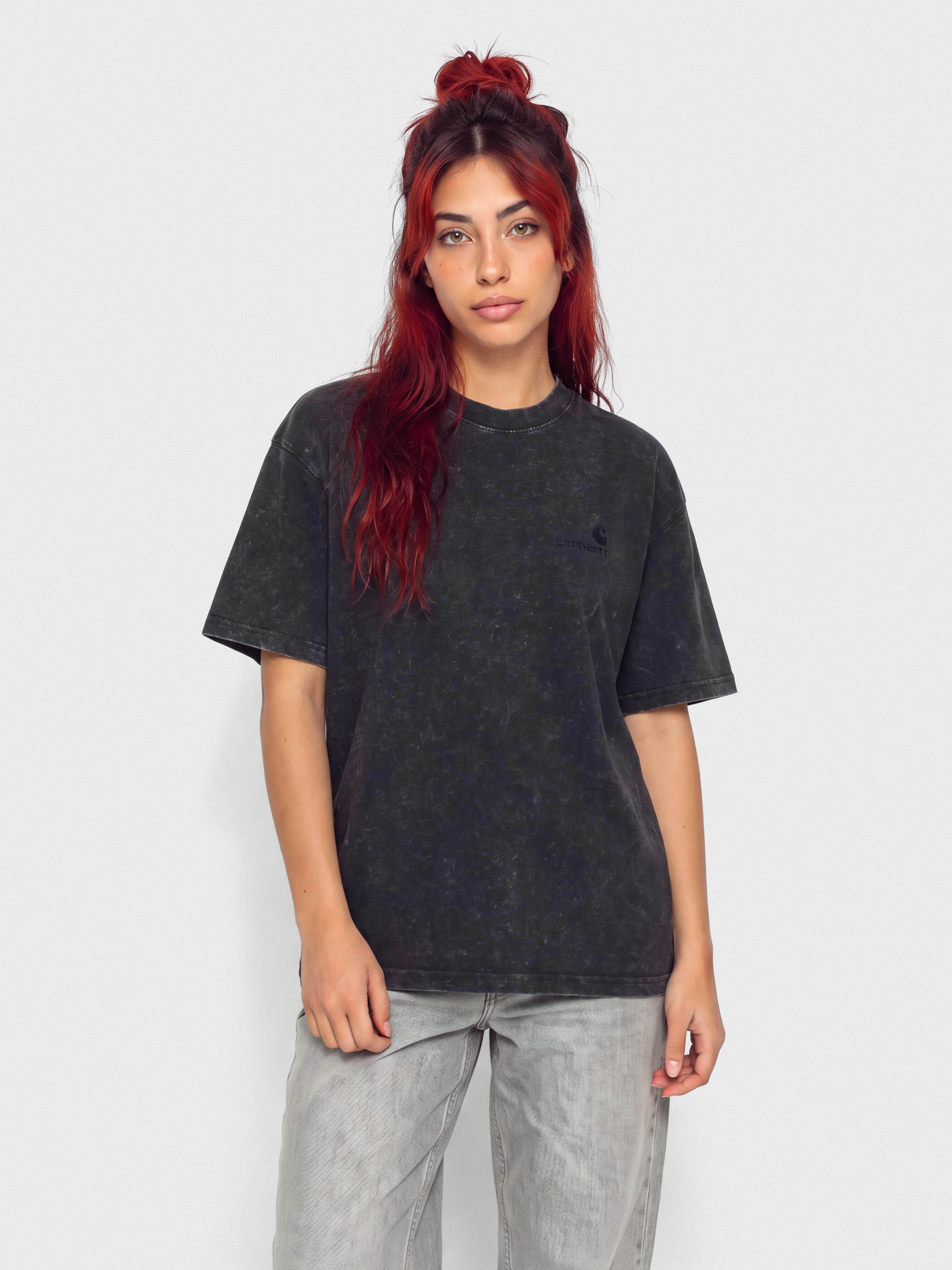 Carhartt WIP Lambert Wmn Póló (black/moon wash)