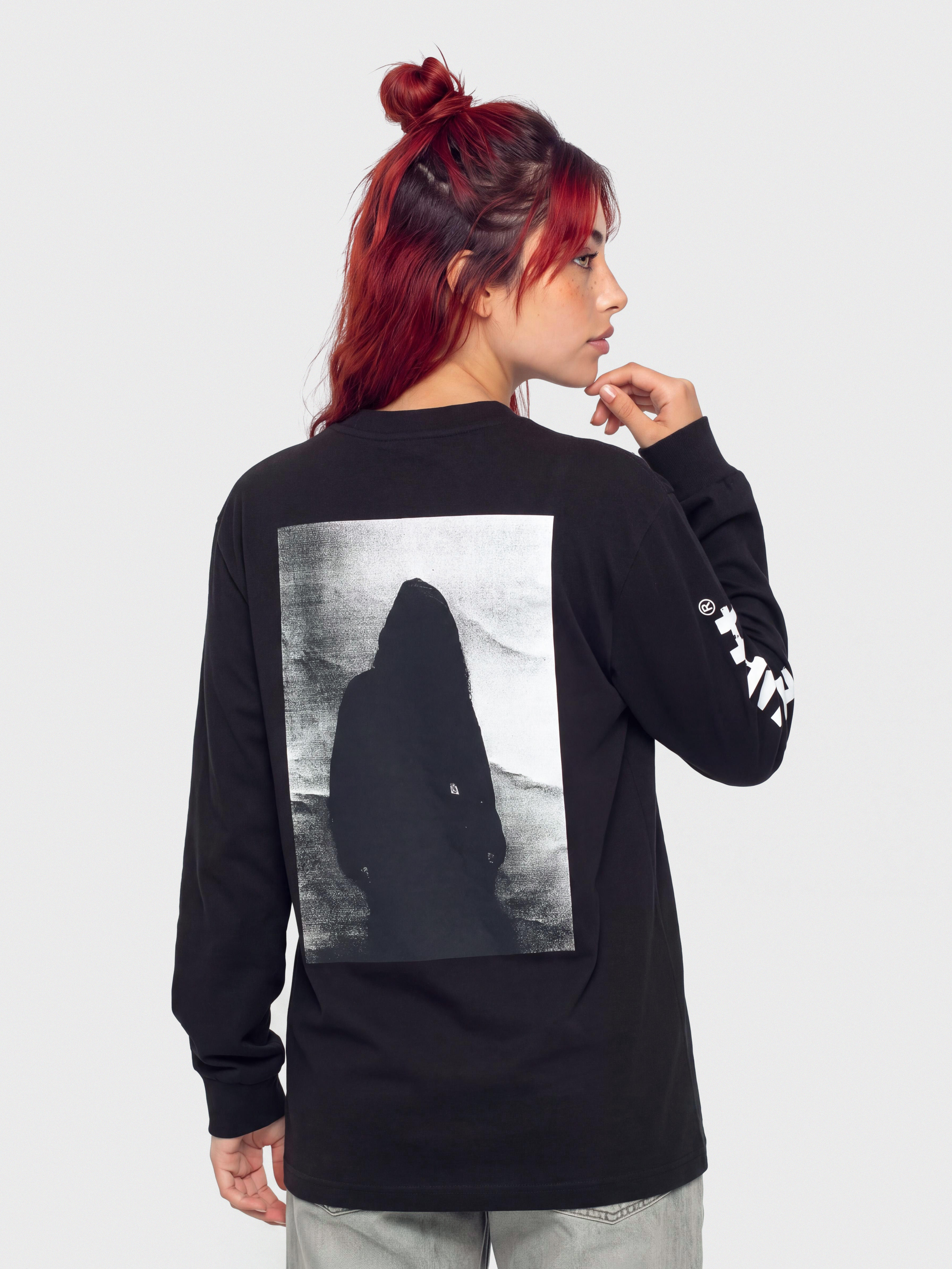 Hosszú ujjú felső Carhartt WIP Archive Script Wmn (black)