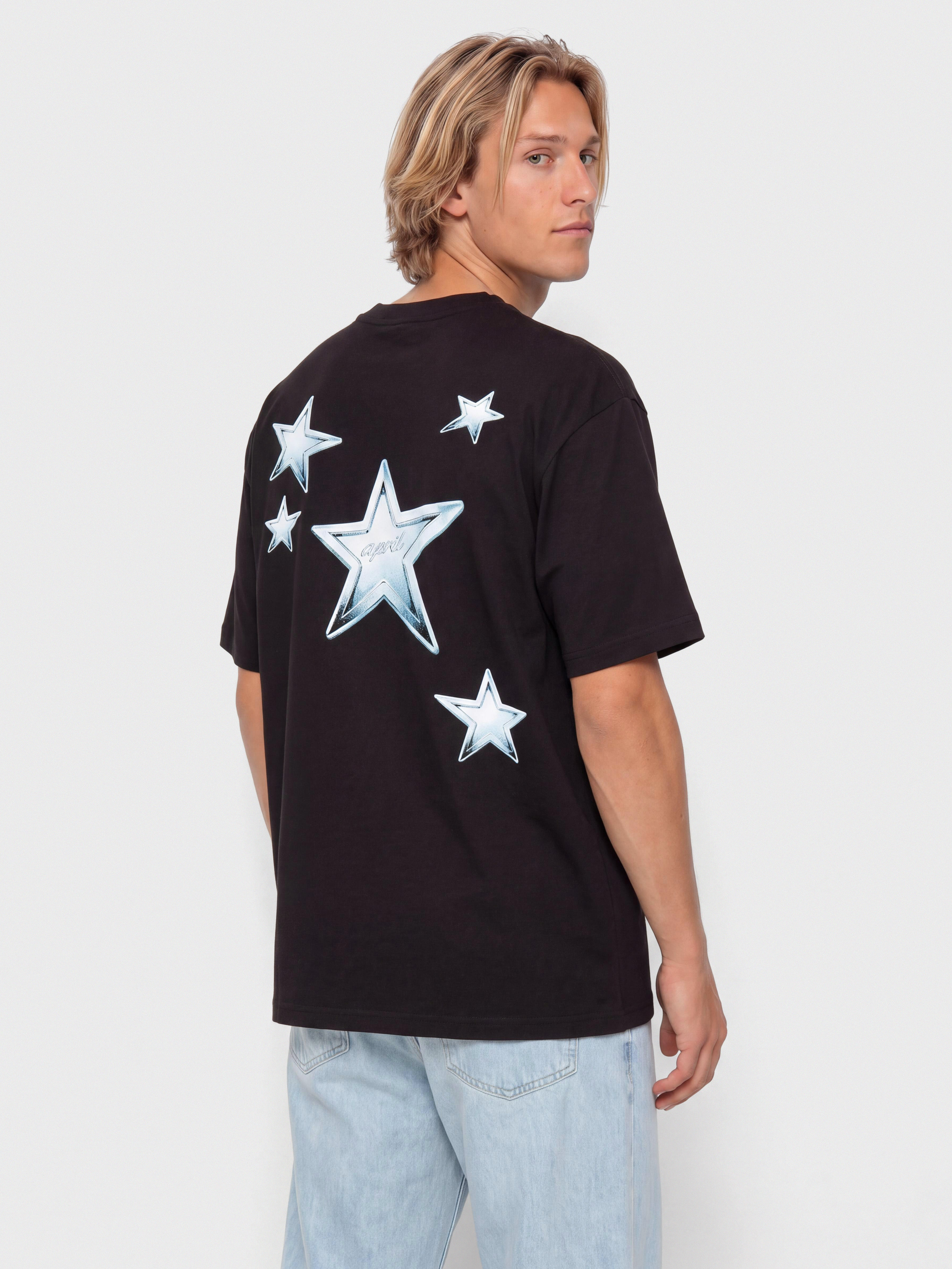 April Skateboards Stars Póló (black)