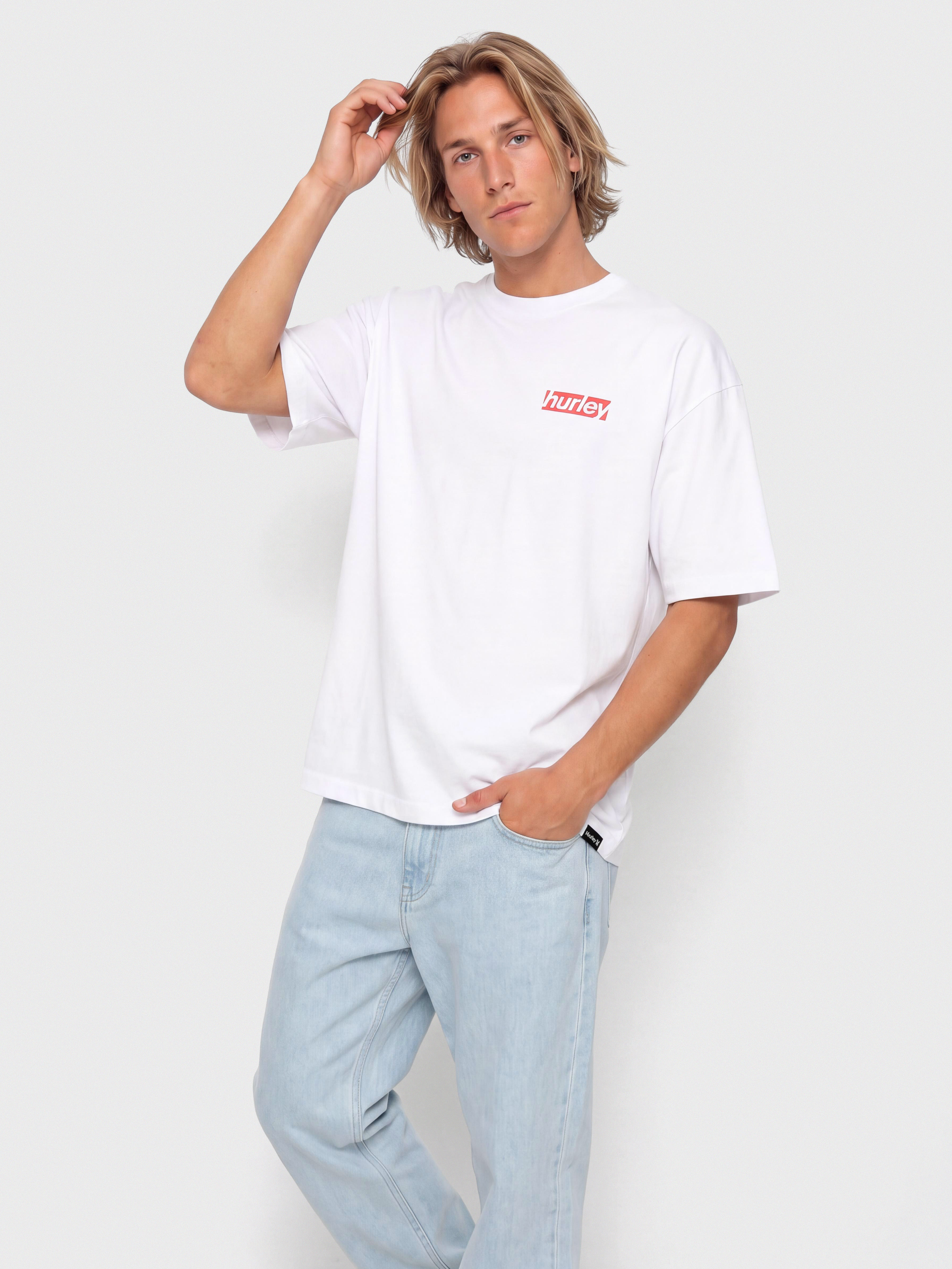 Hurley Throwback Fill Póló (white)