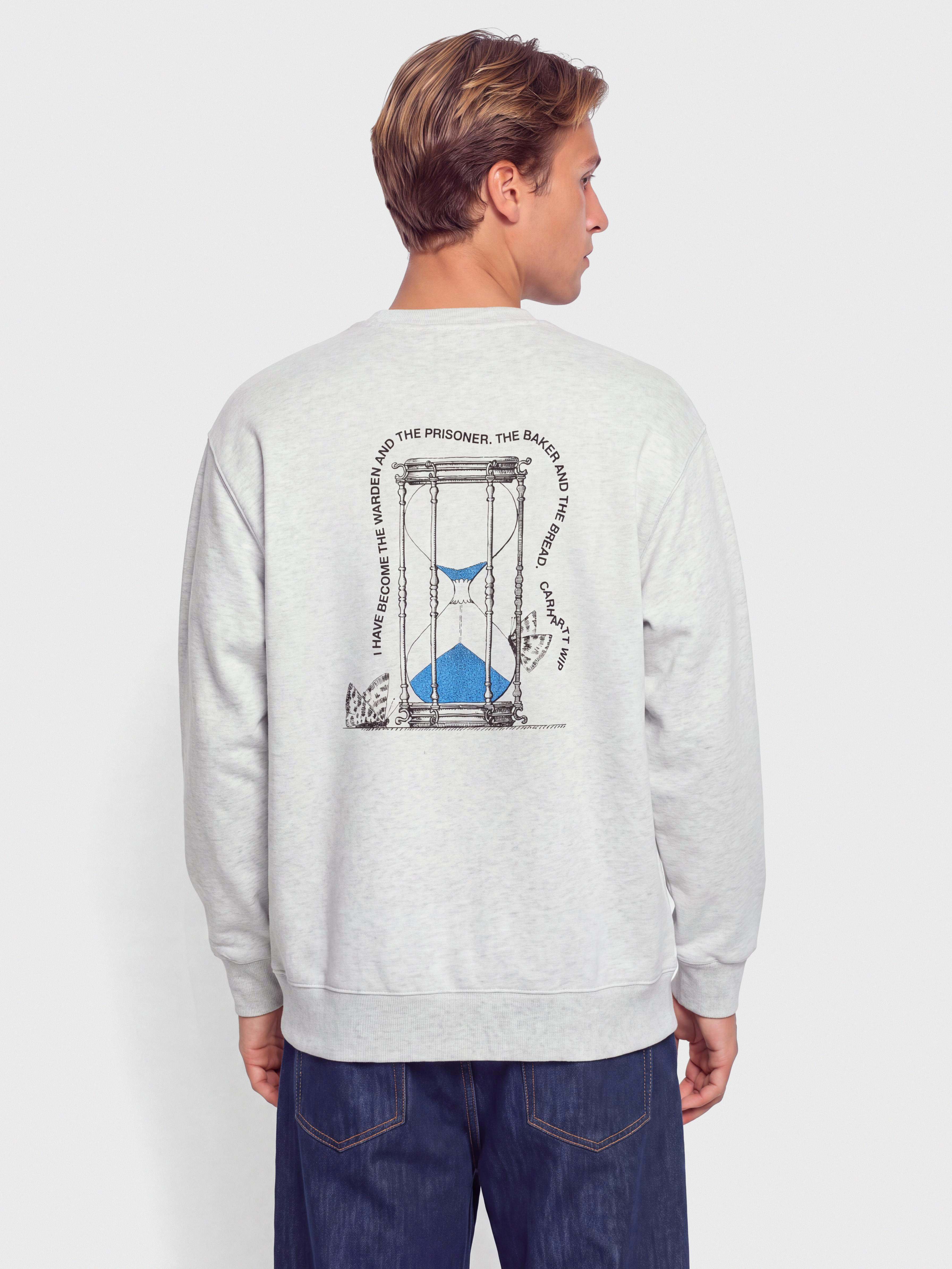 Pulóver Carhartt WIP Hourglass (ash heather/stone washed)