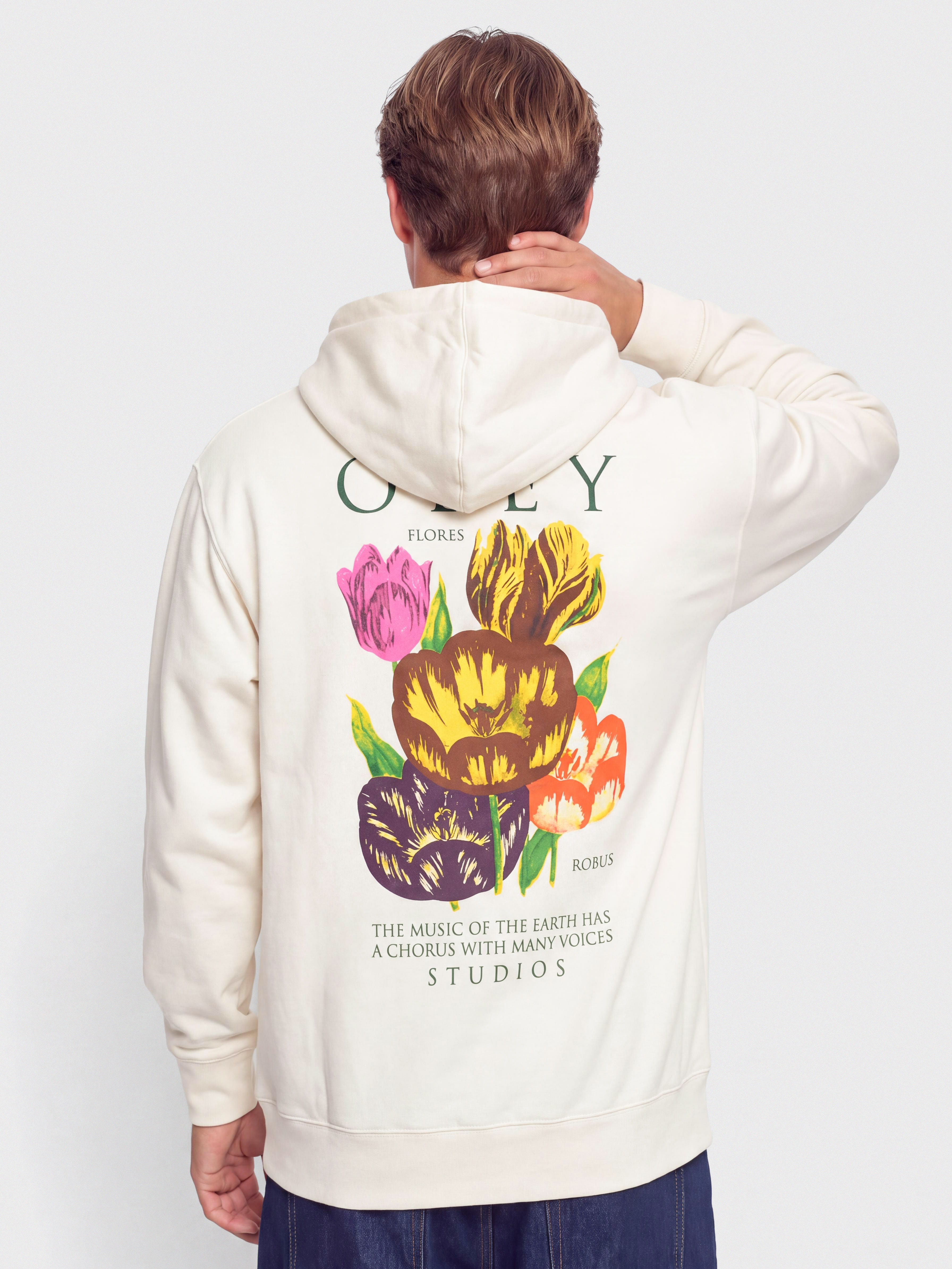 Pulóver OBEY Flores Robus (unbleached)
