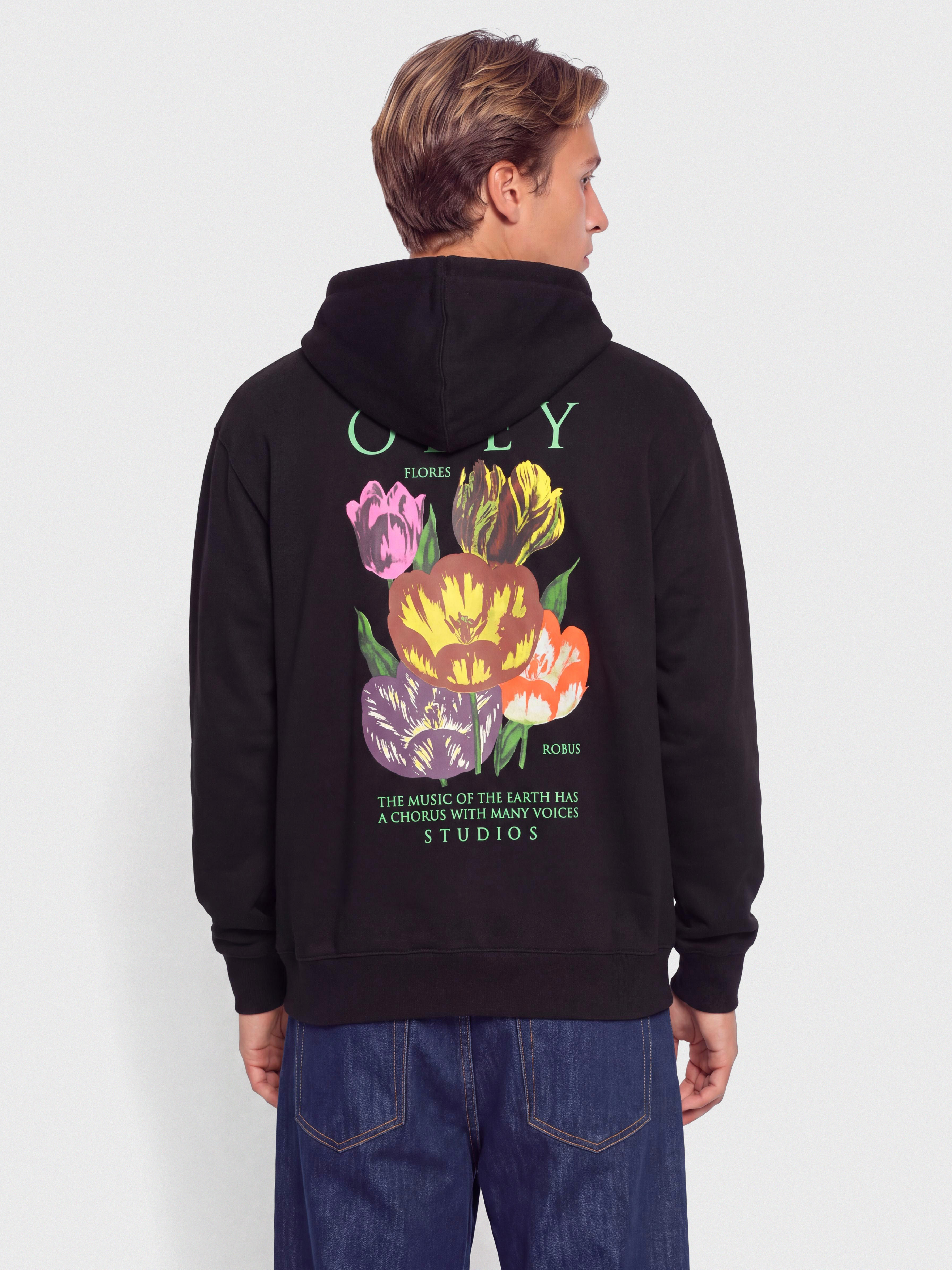 OBEY Flores Robus Pulóver (black)