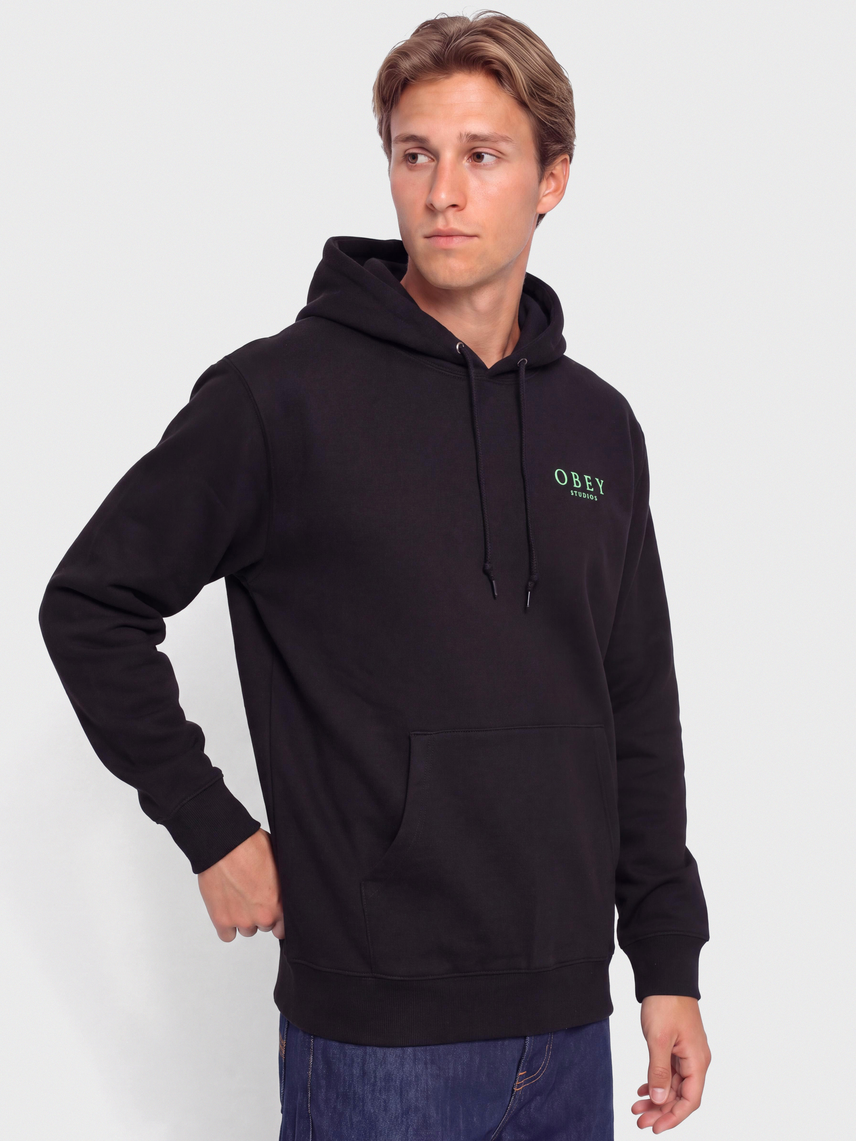 OBEY Flores Robus Pulóver (black)