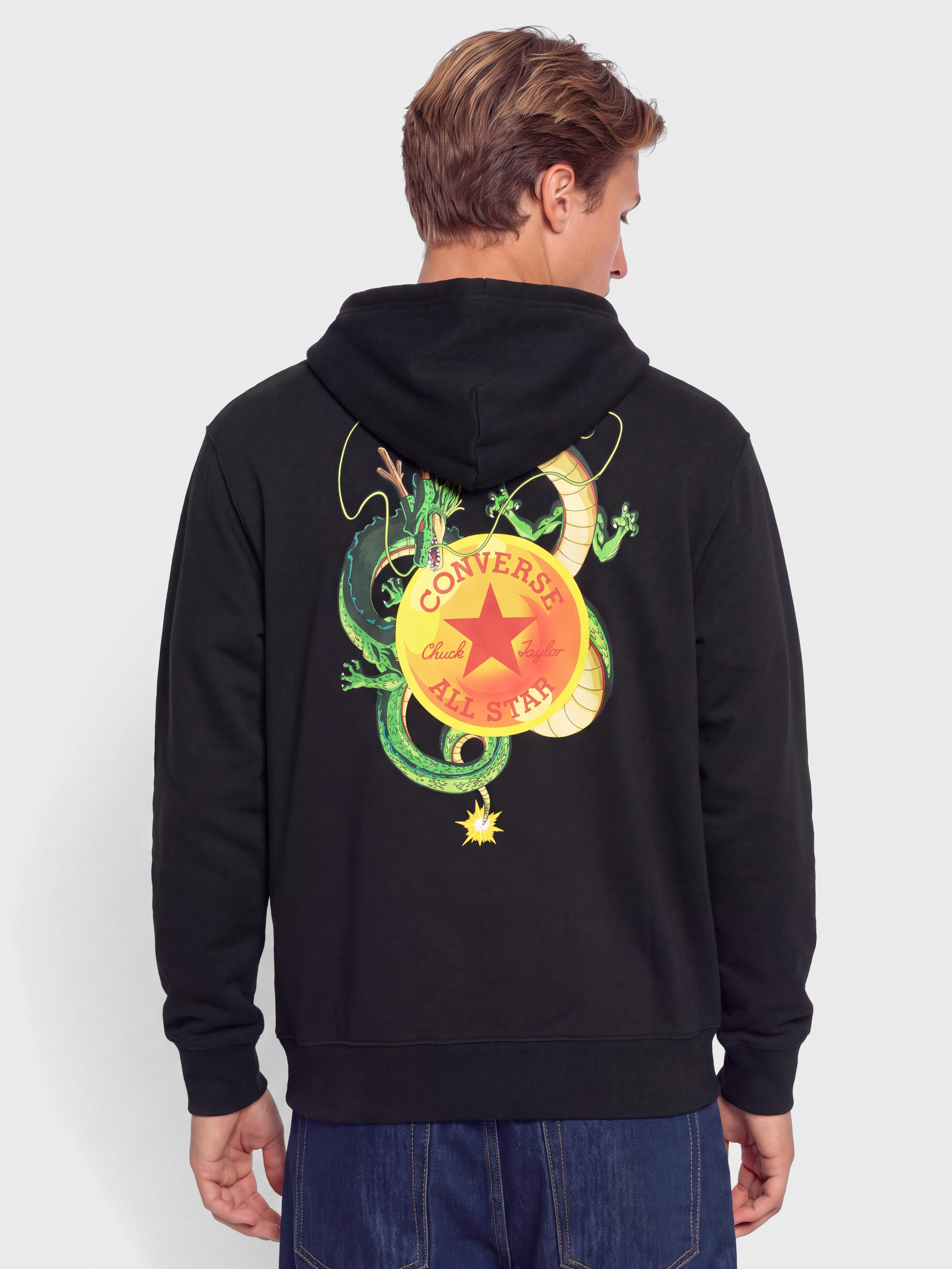 Converse X Dragon Ball Z Shenron Chuck Pulóver (converse black)