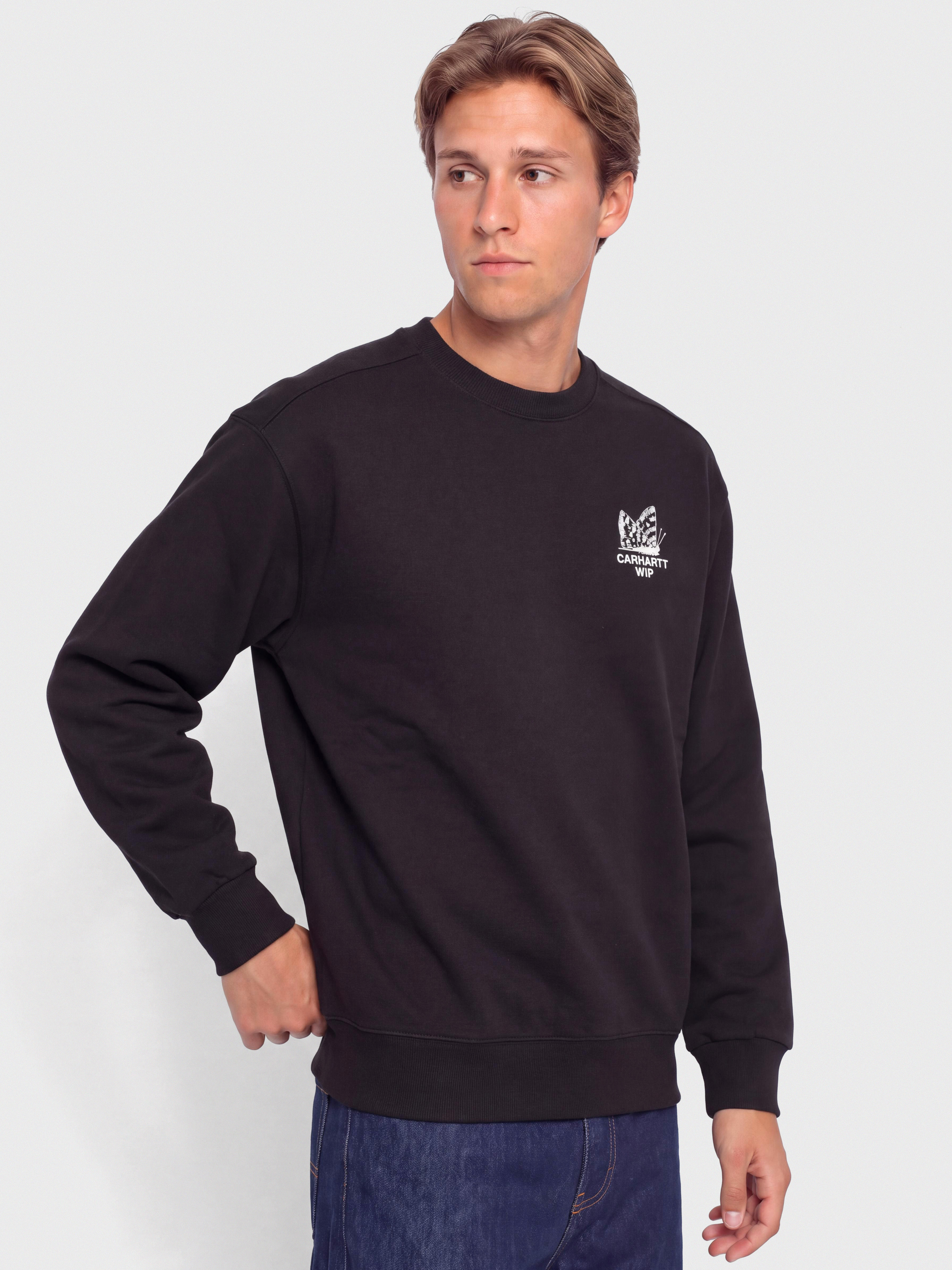 Carhartt WIP Hourglass Pulóver (black/stone washed)
