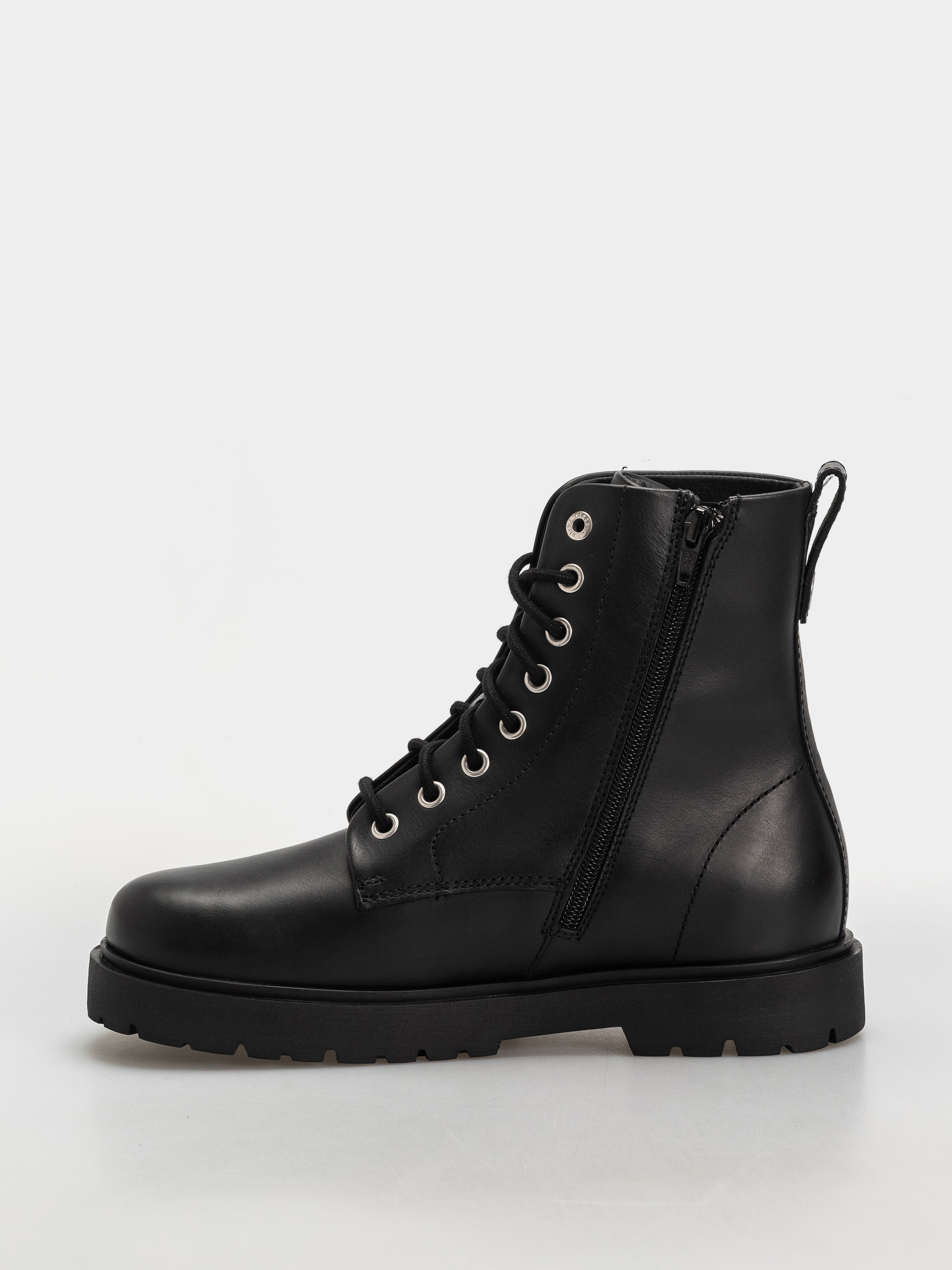 Birkenstock Highwood Mid Lace New Leather Narrow Wmn Cipők (black)