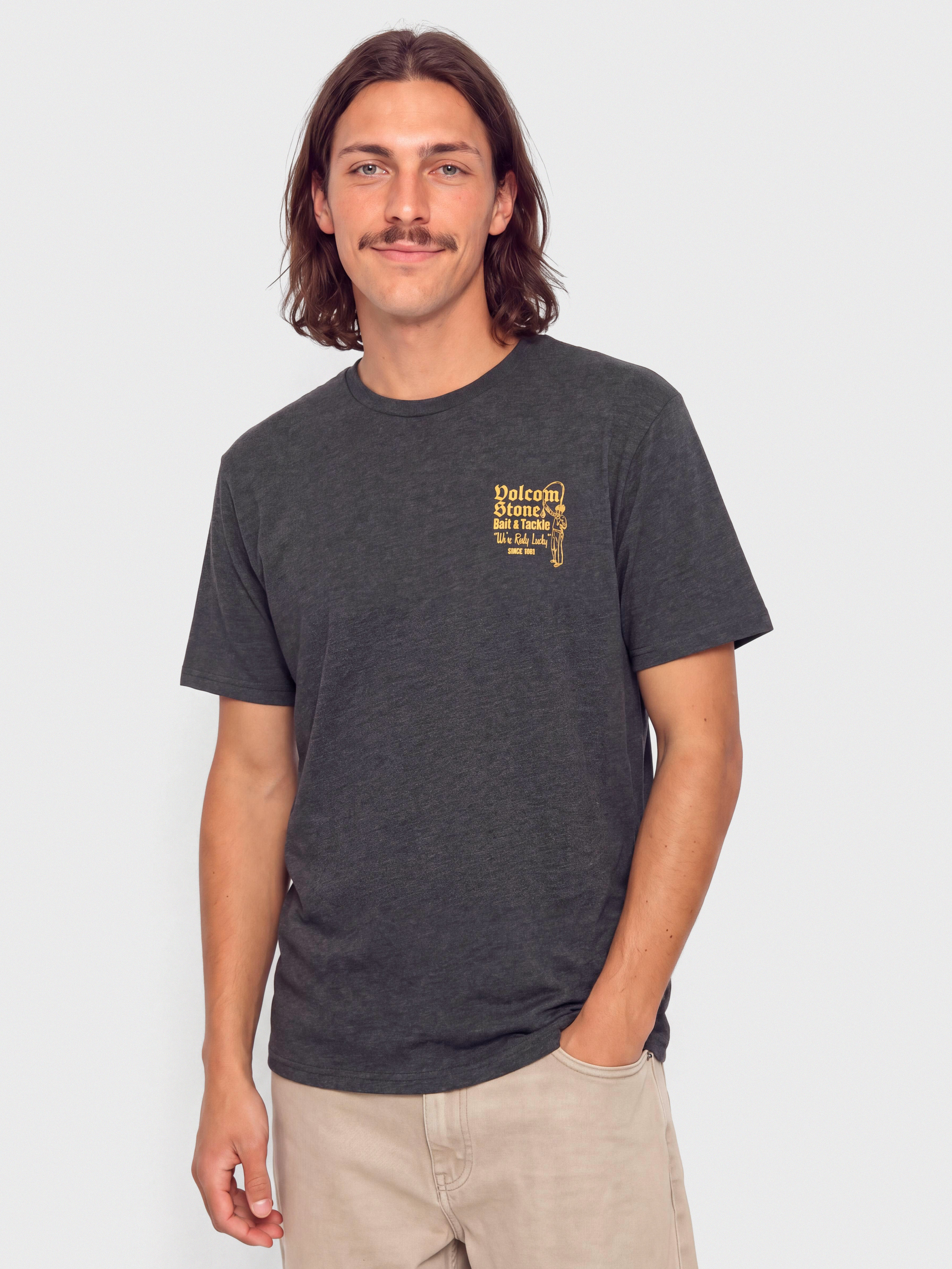 Póló Volcom Reely Lucky Hth (heather black)