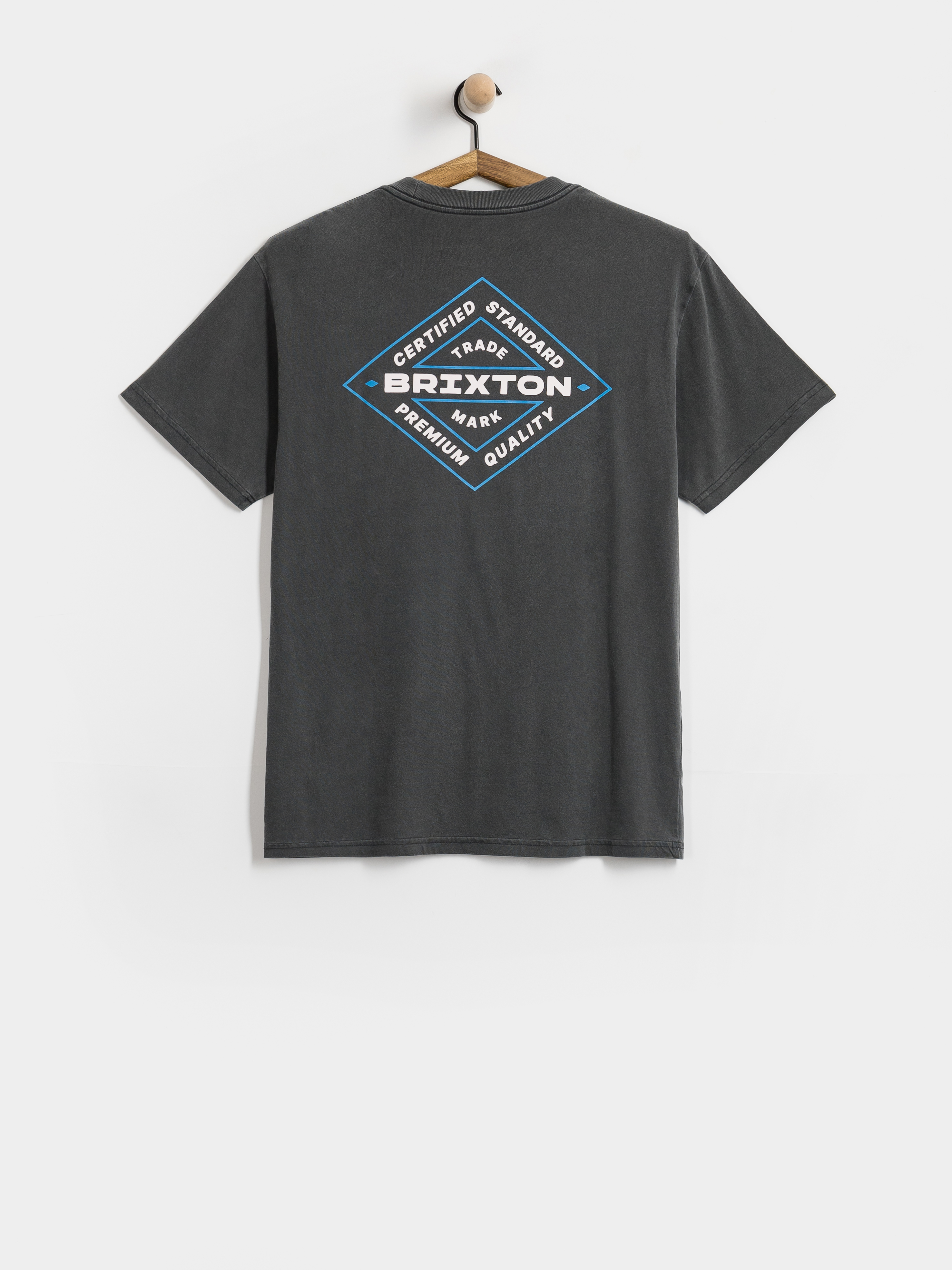 Brixton Lowry Stnd Póló (black worn wash)
