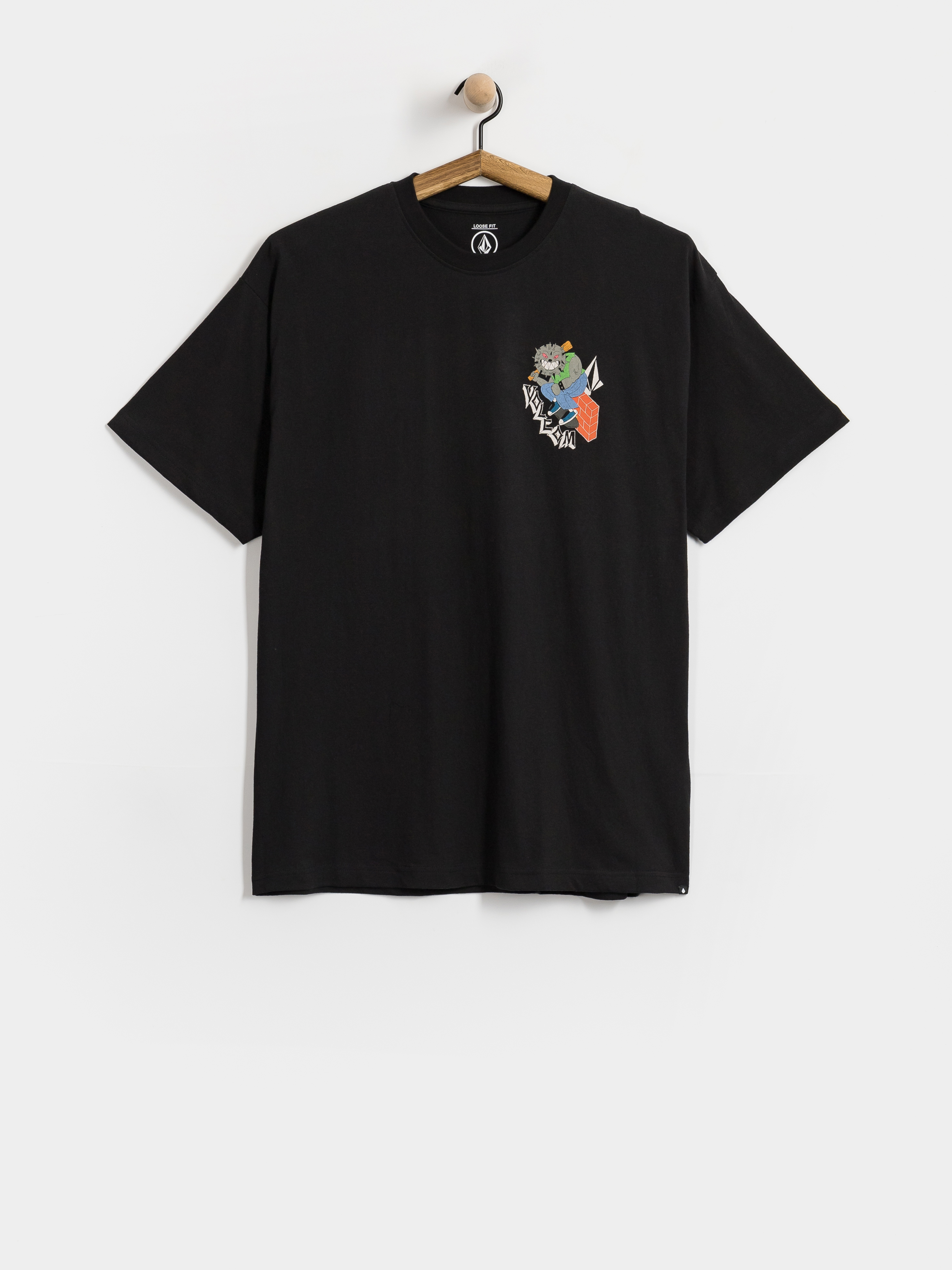Póló Volcom Sk8 Break Lse (black)