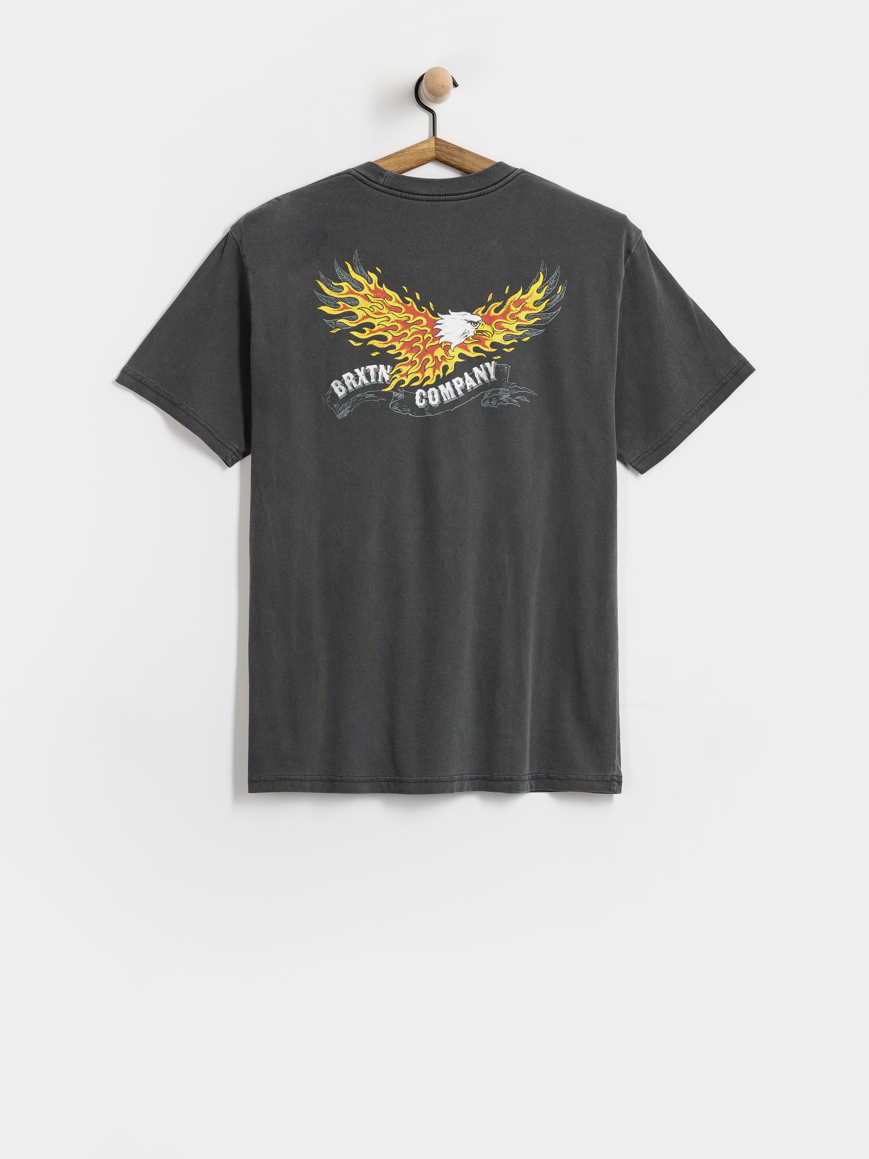 Póló Brixton Blazing Stnd (black worn wash)