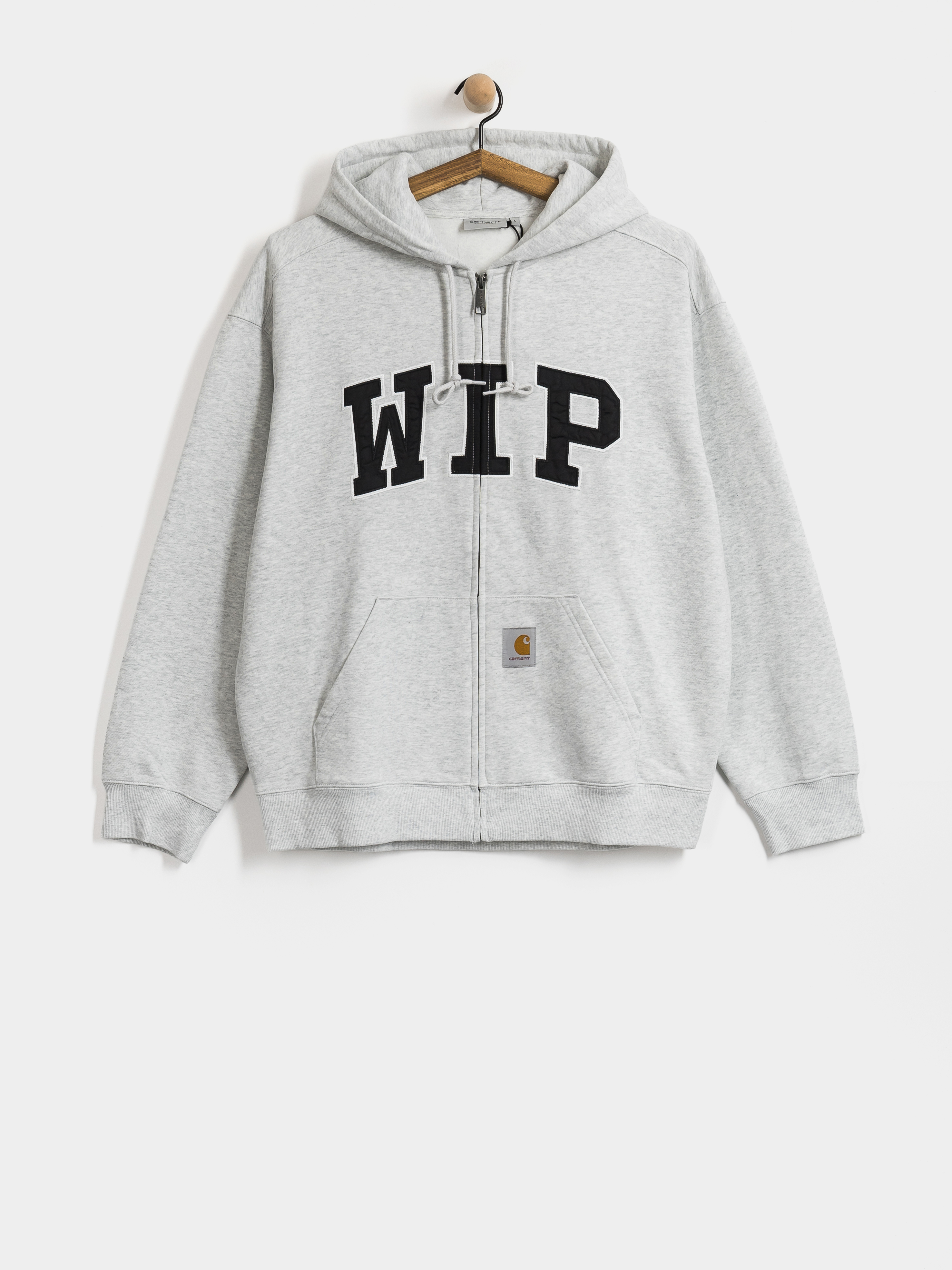Kapucnis pulóver Carhartt WIP WIP ZHD (ash heather/stone washed)