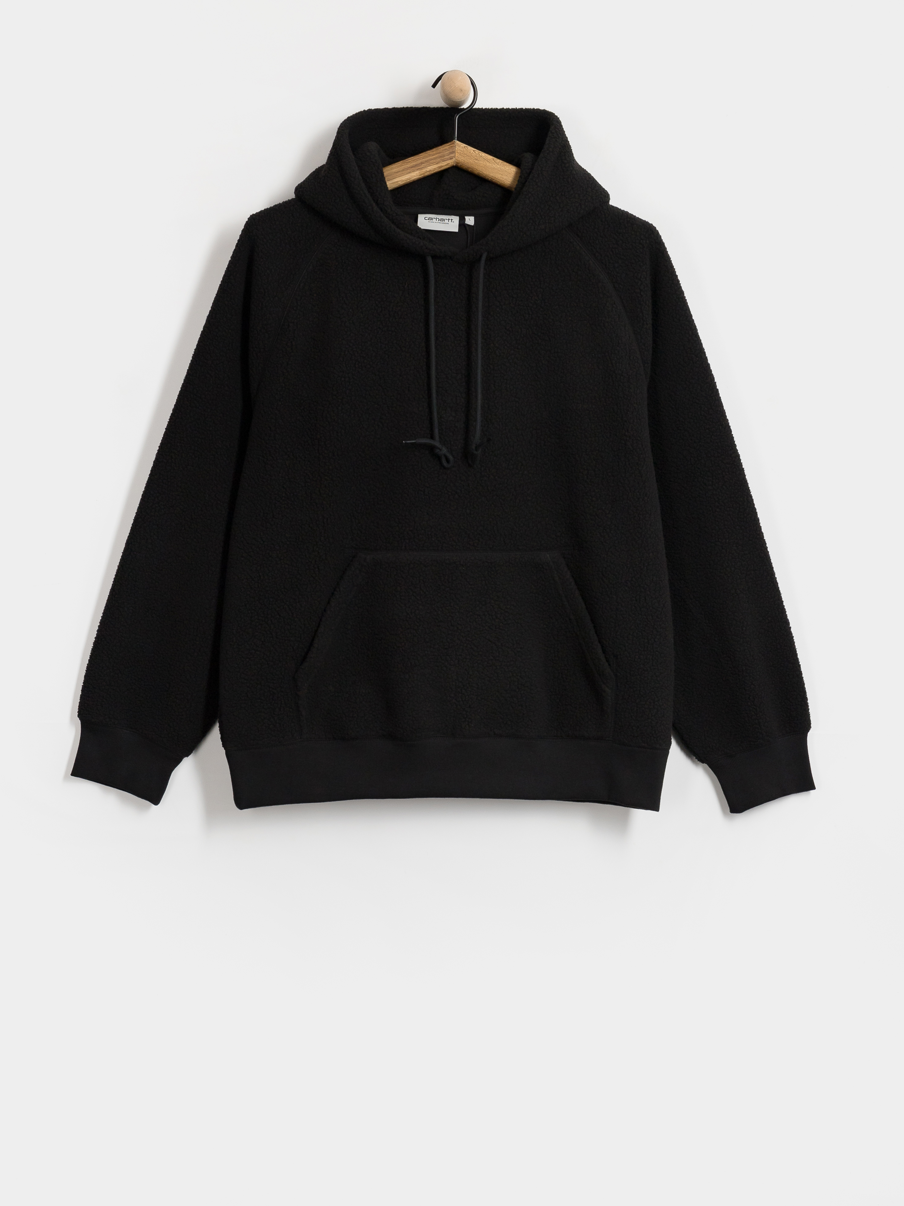 Polár pulóver Carhartt WIP Hooded Limn C (black)