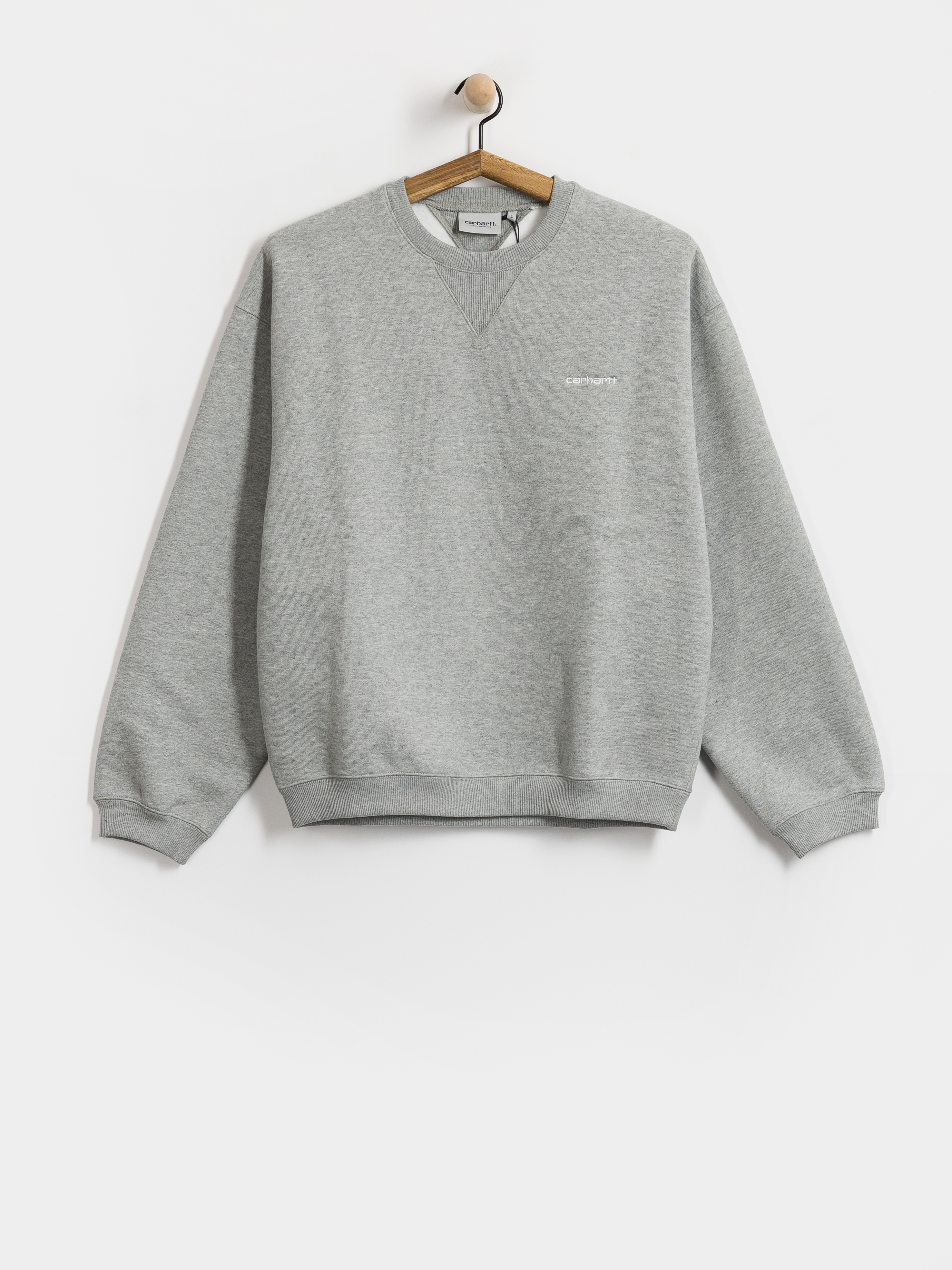 Pulóver Carhartt WIP Ebbert (grey heather/white)