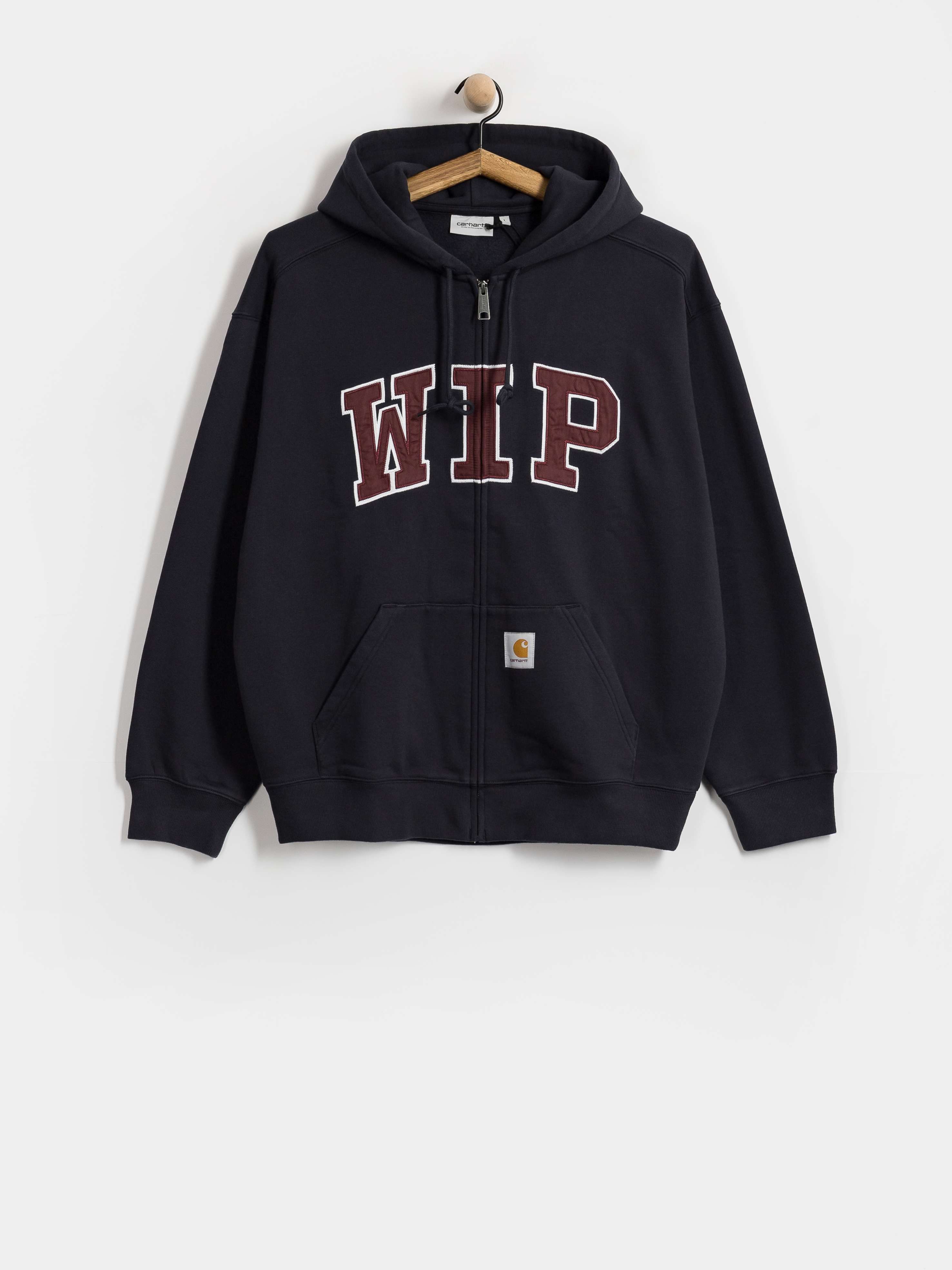 Kapucnis pulóver Carhartt WIP WIP ZHD (dark navy/stone washed)