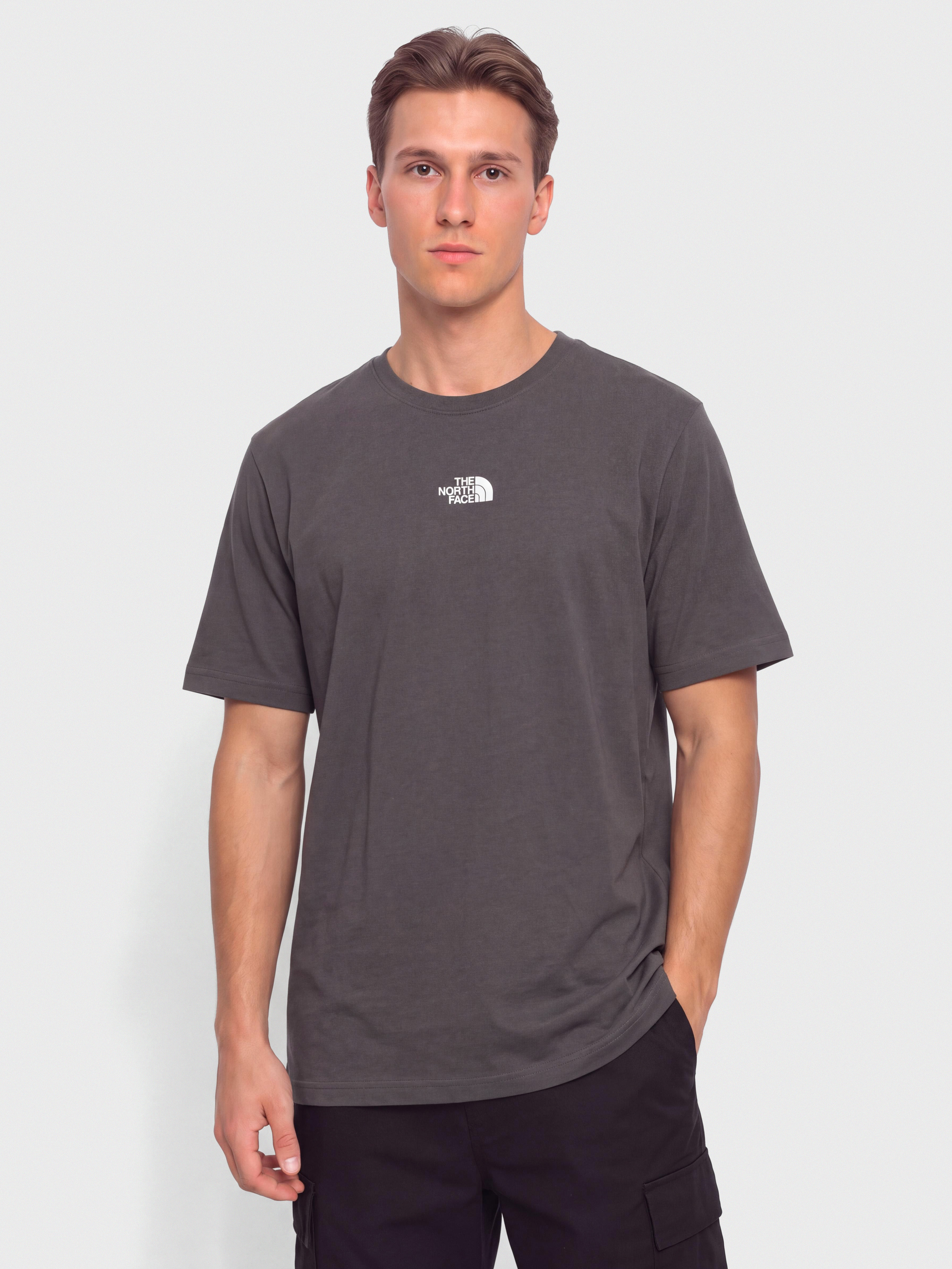 Póló The North Face Essential Center Logo Relaxed (anthracite grey)