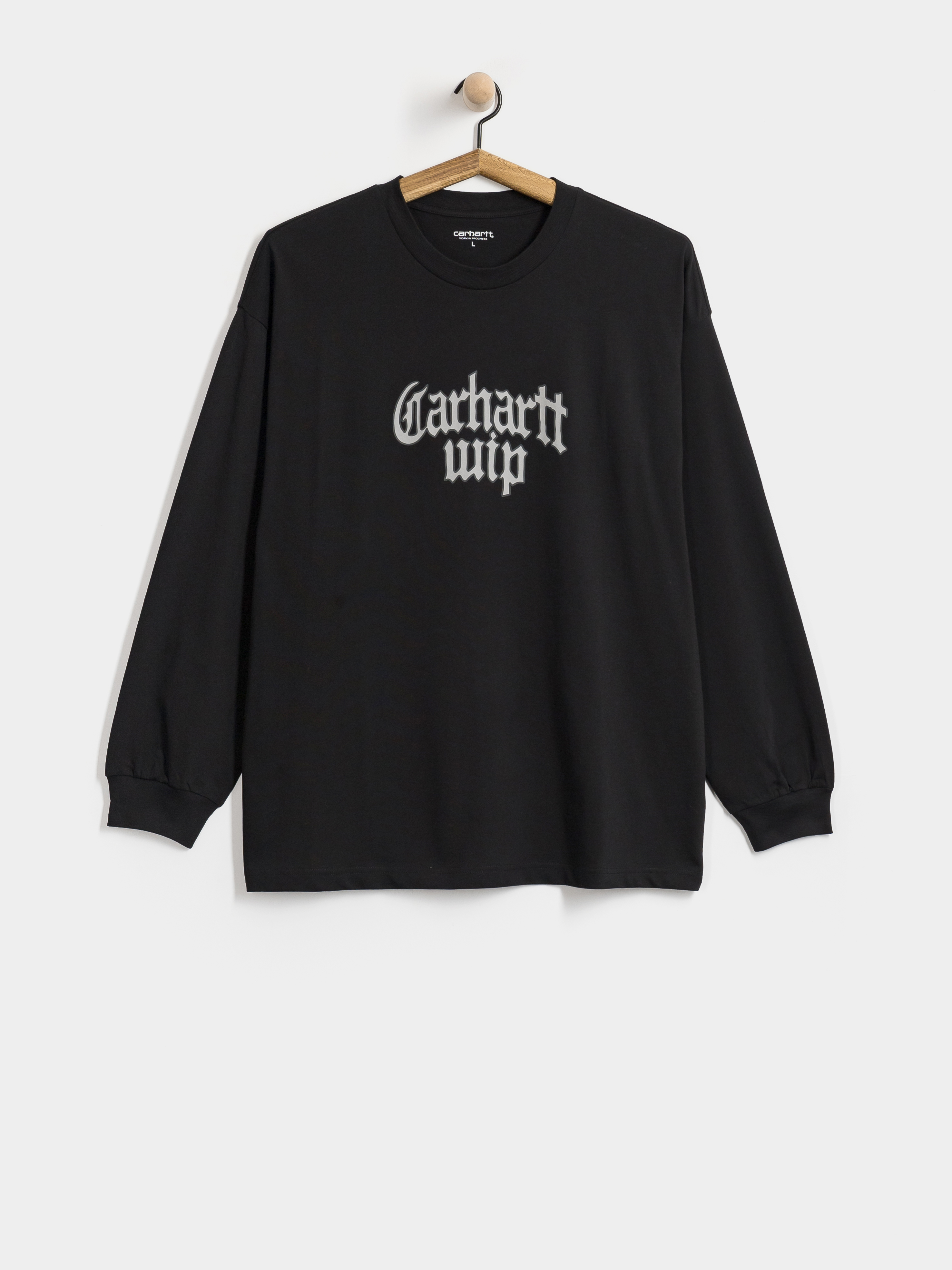 Carhartt WIP Blackletter Hosszú ujjú felső (black)