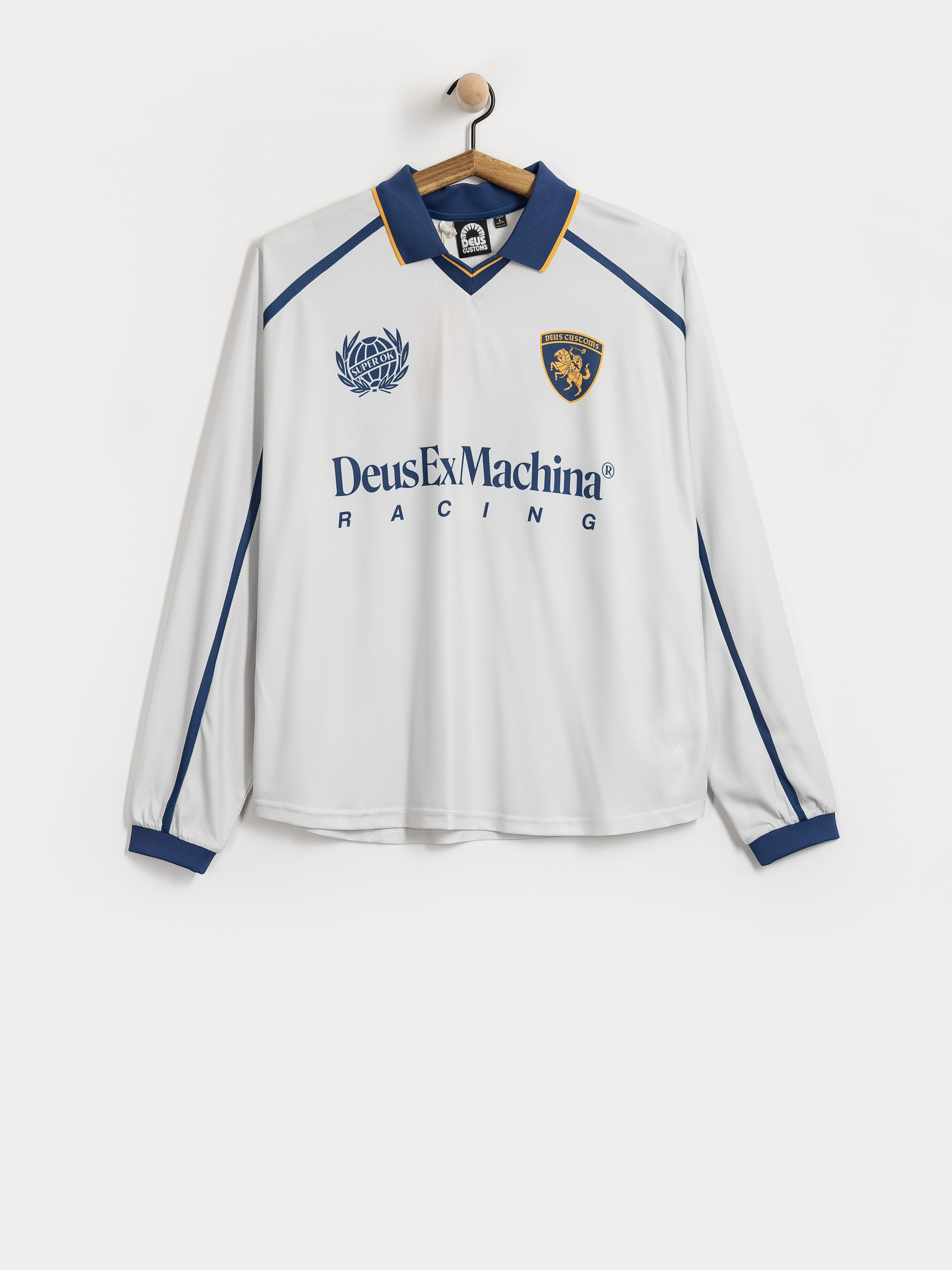 Deus Ex Machina Galactico Moto Jersey Hosszú ujjú felső (white)