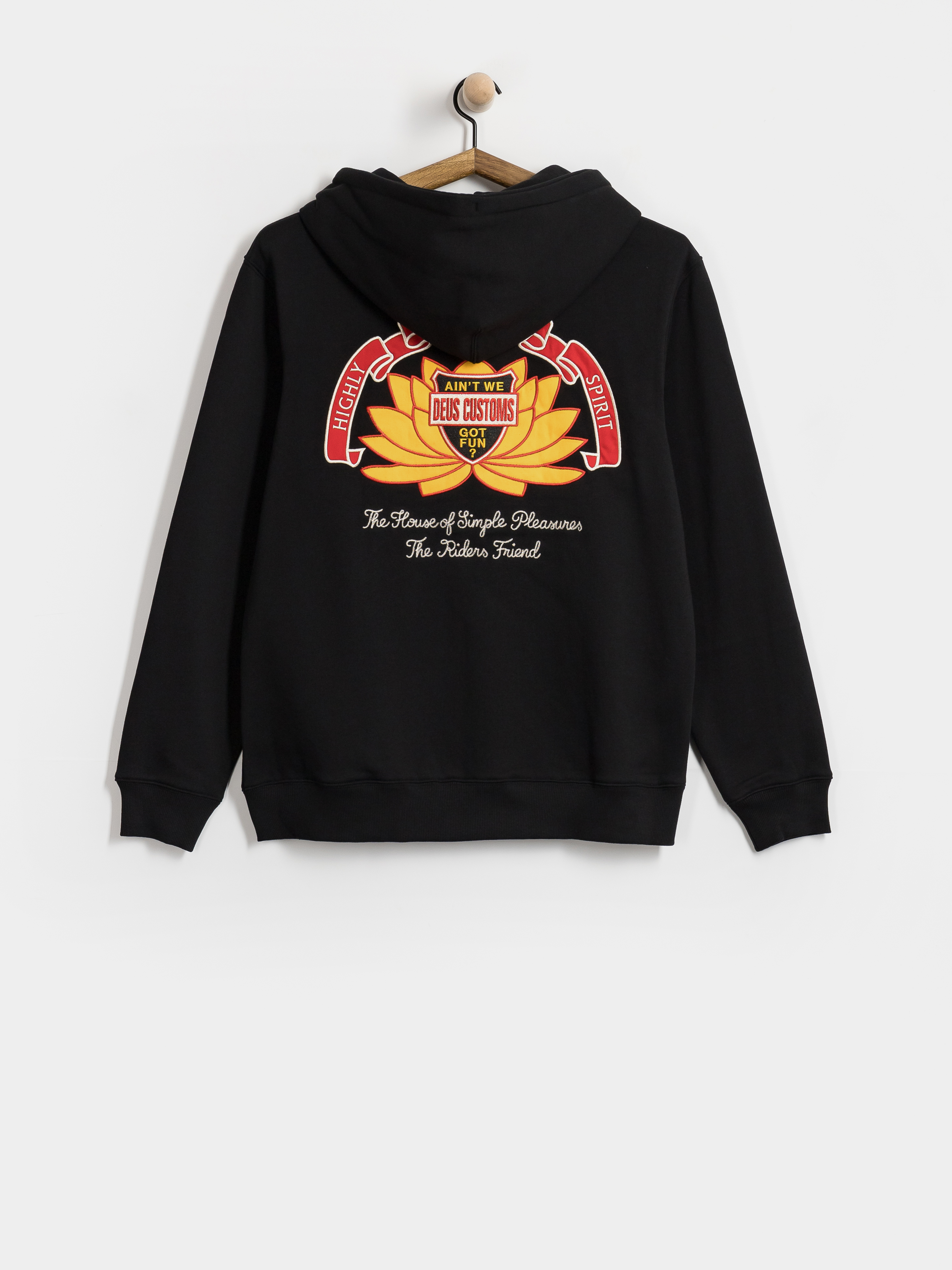 Deus Ex Machina Sacred Crest ZHD Kapucnis pulóver (black)