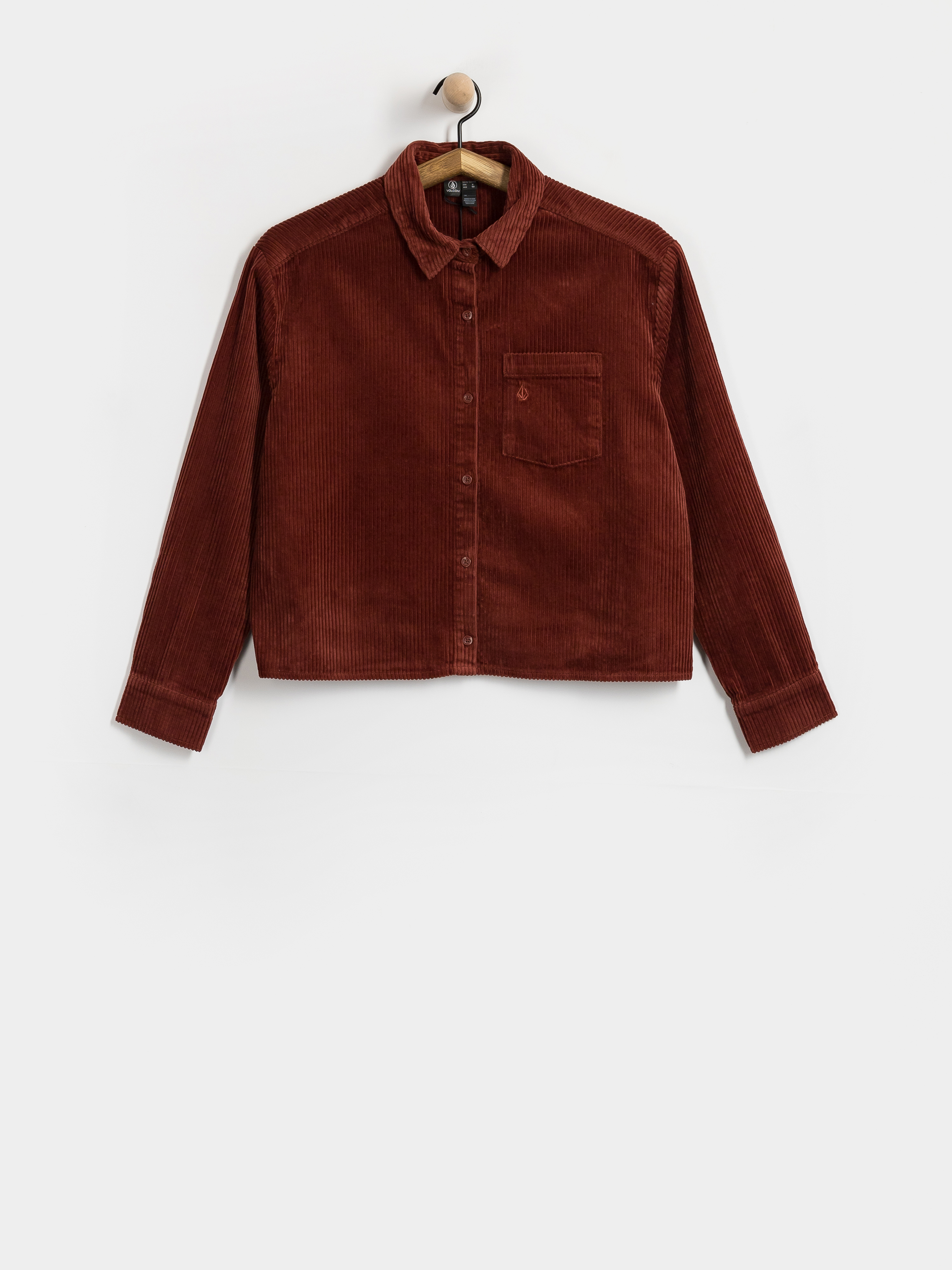 Ing Volcom Weellow Cord Shirt Wmn (brick)
