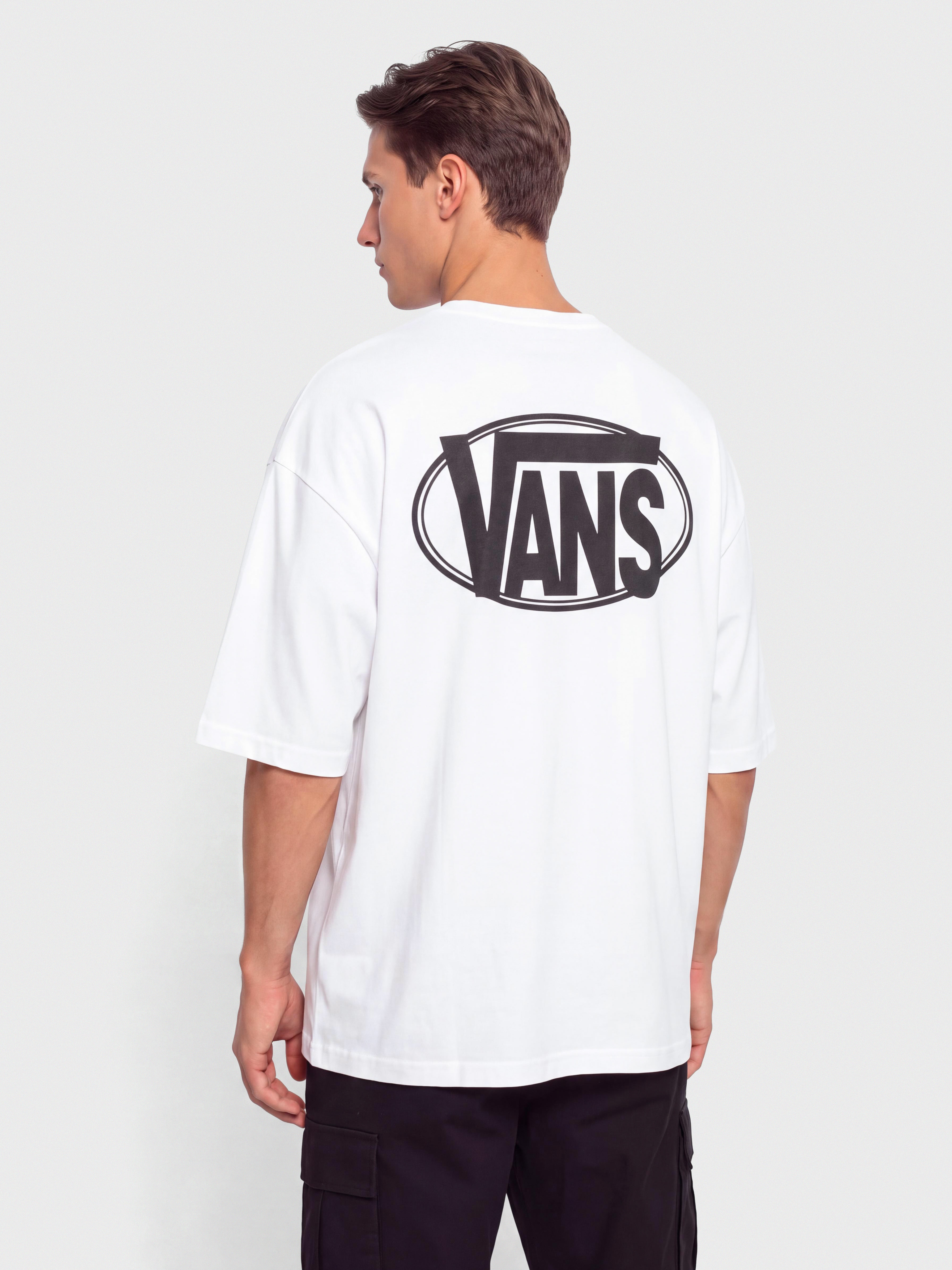 Vans Oval Logo Loose Póló (white)