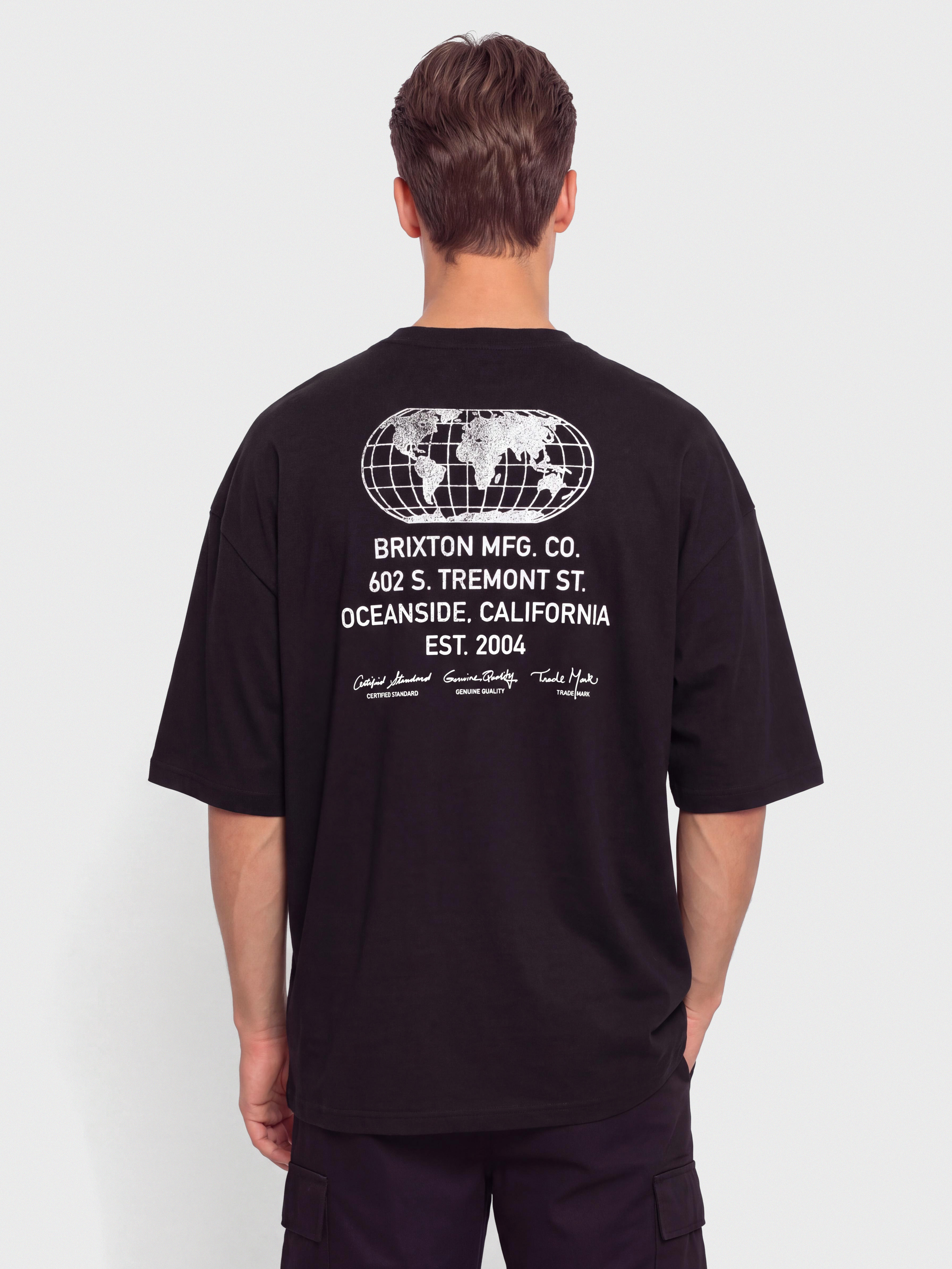 Brixton Union Hw Relaxed Póló (black classic wash)