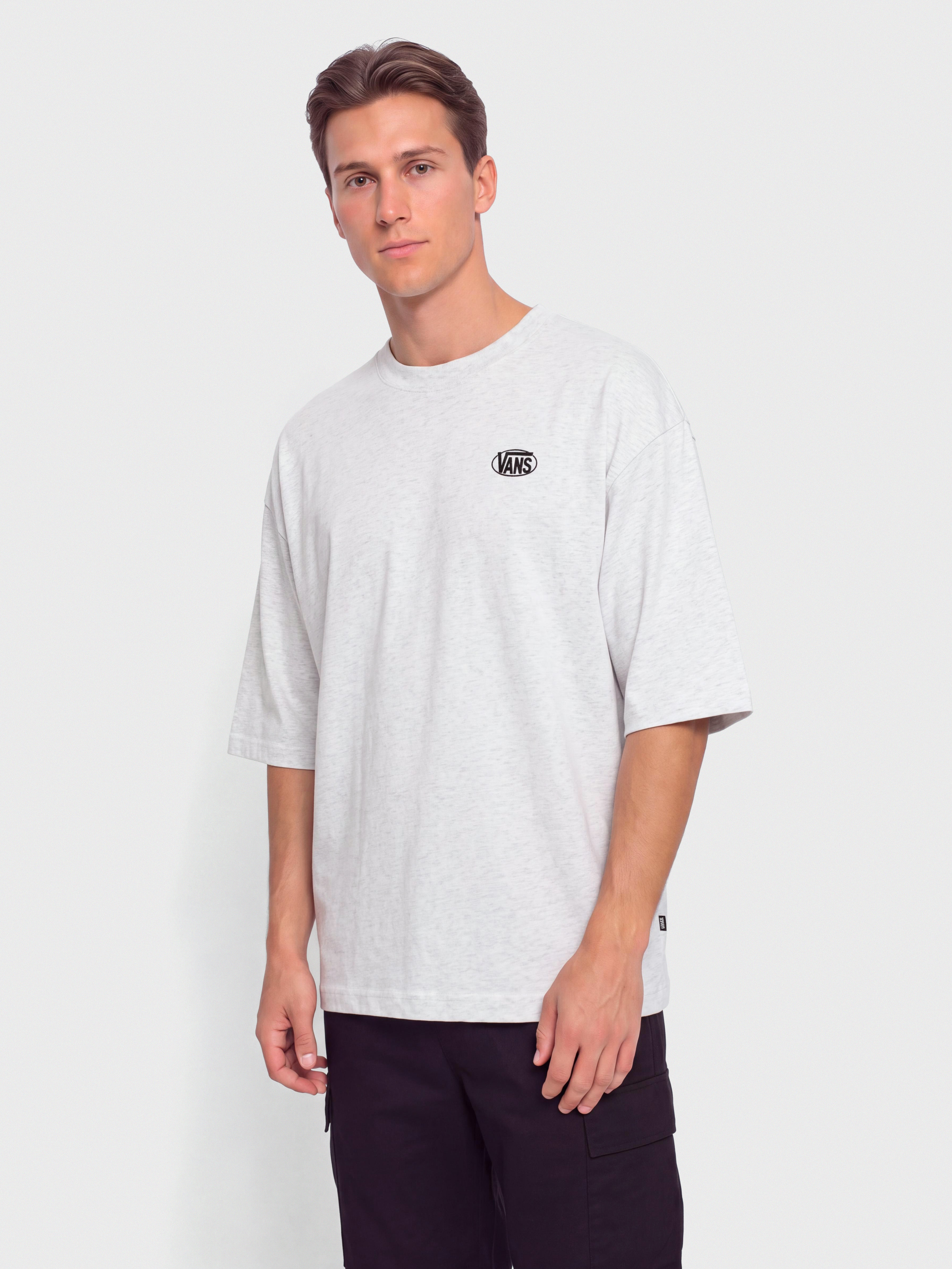 Vans Oval Logo Loose Pu00f3lu00f3 (light grey heat)