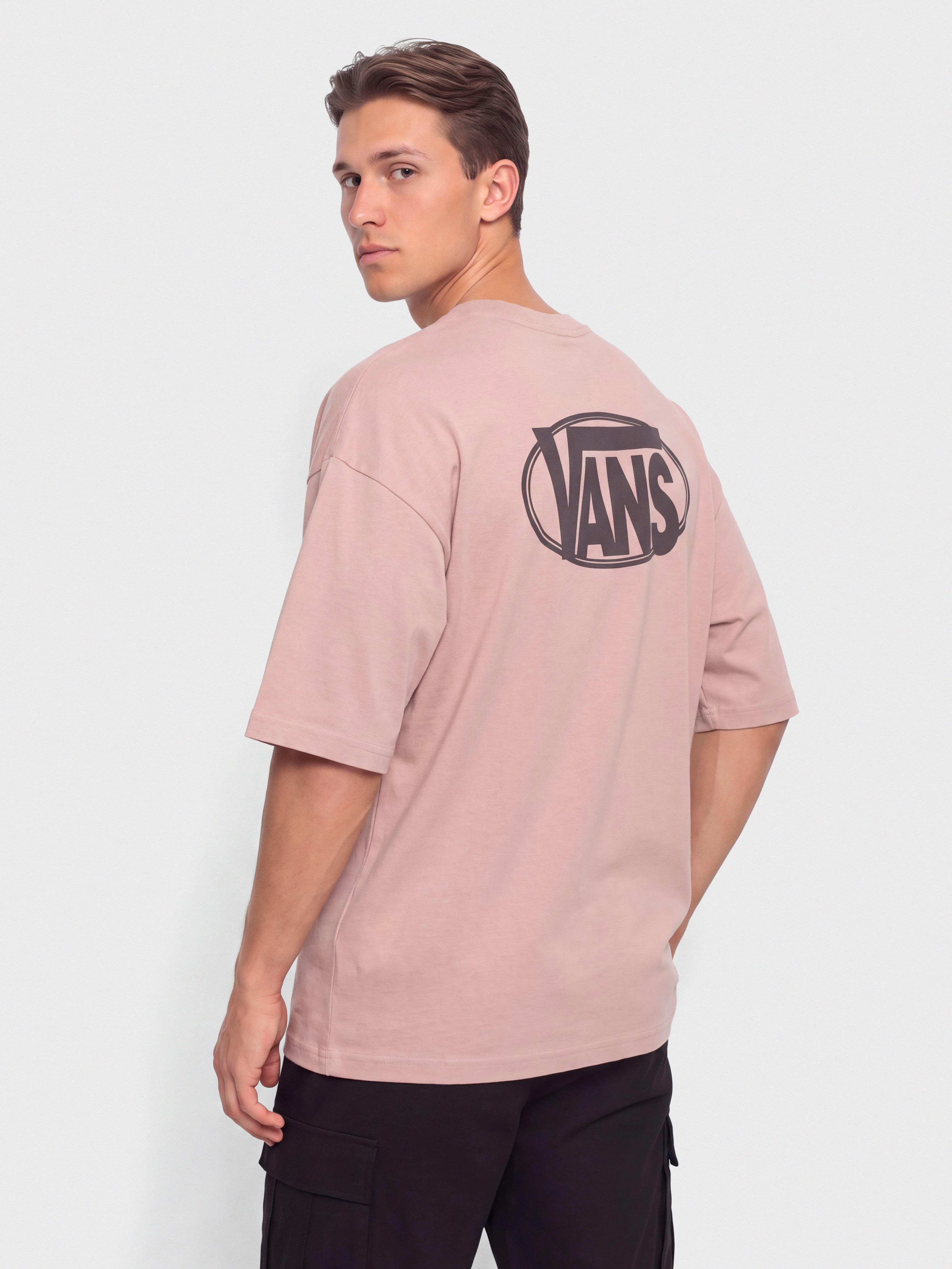 Vans Oval Logo Loose Pu00f3lu00f3 (misty mauve)