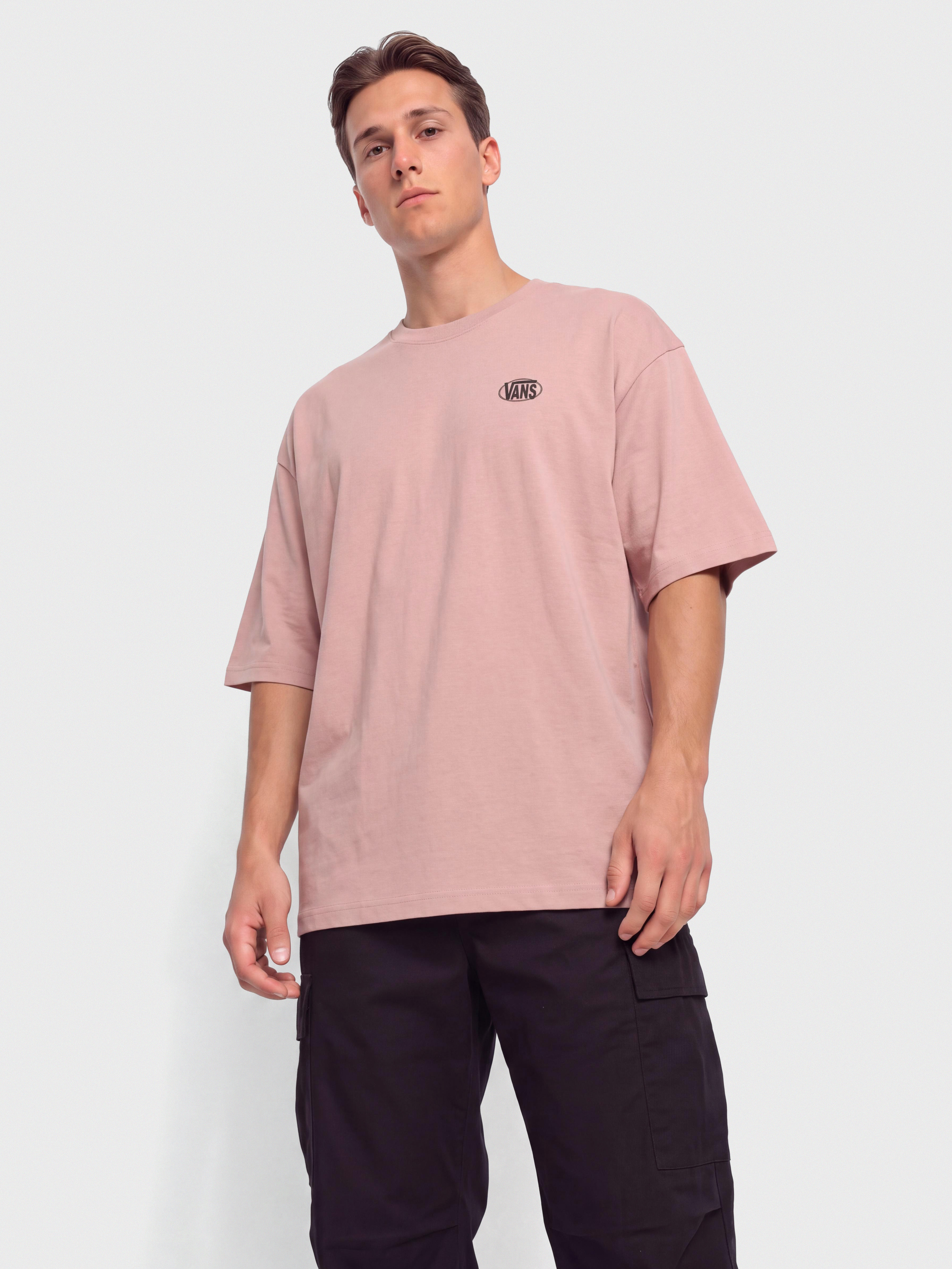 Vans Oval Logo Loose Póló (misty mauve)