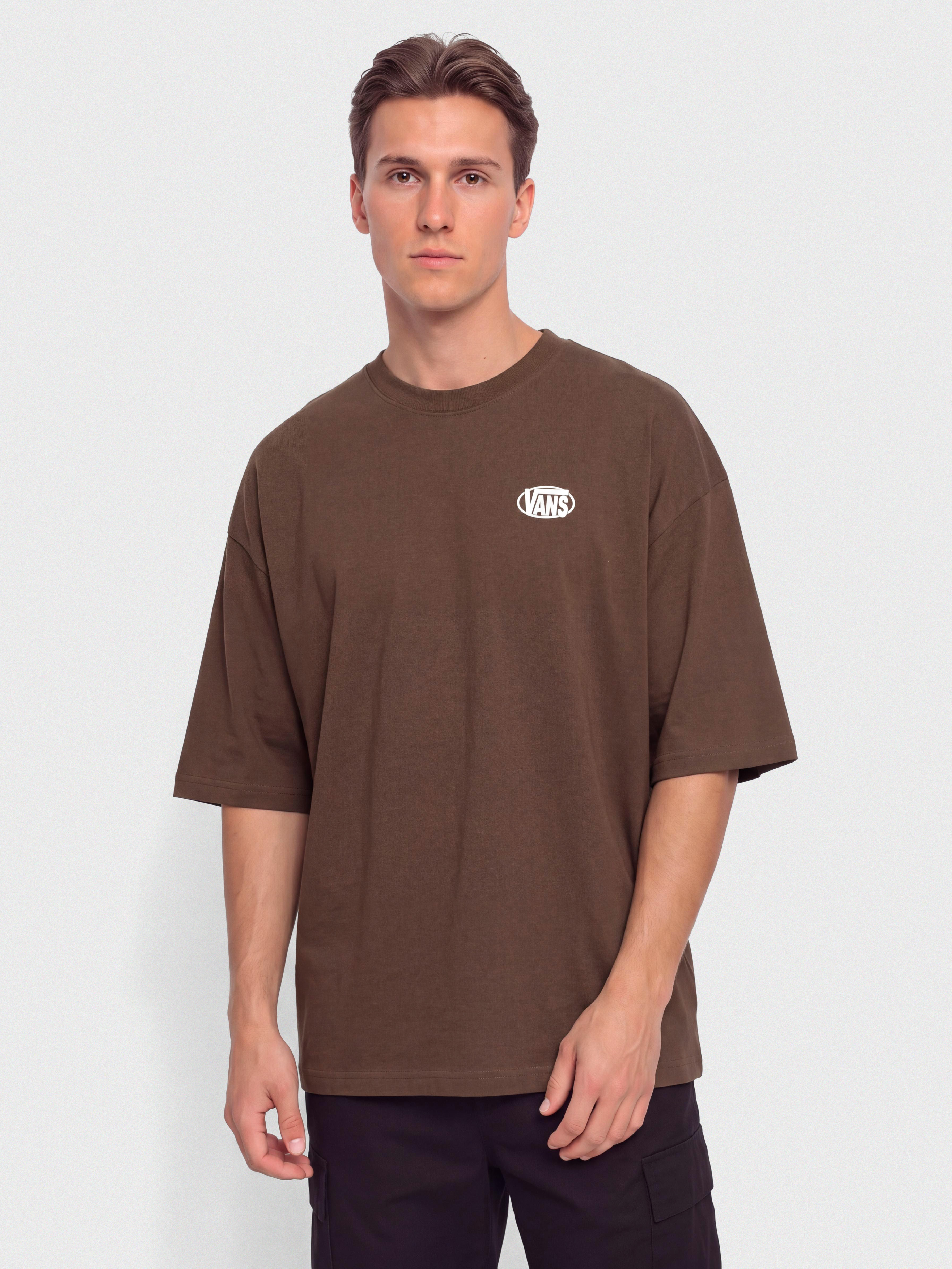 Vans Oval Logo Loose Póló (vintage cocoa)