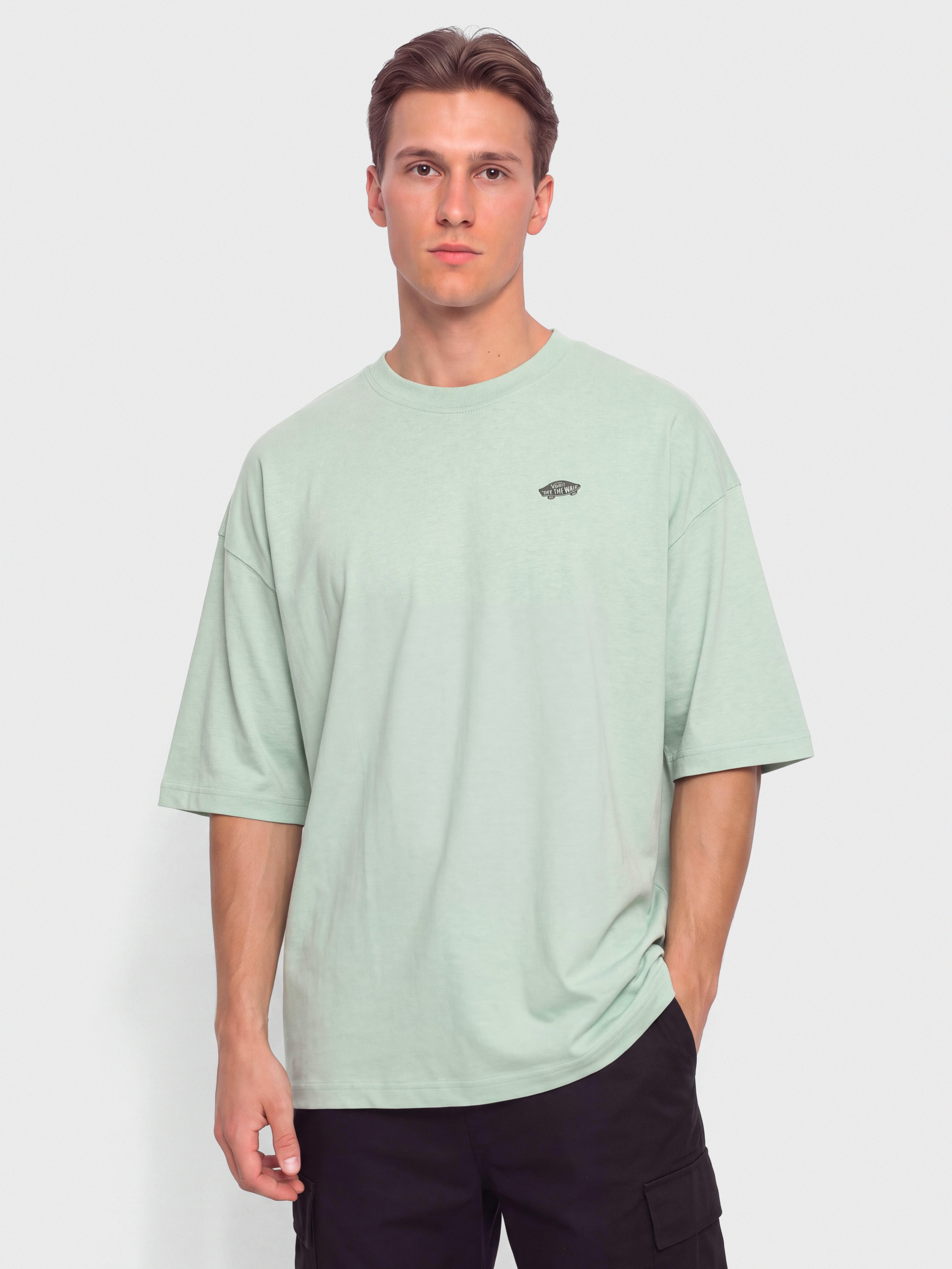 Vans Style 76 II Loose Póló (gray olive)