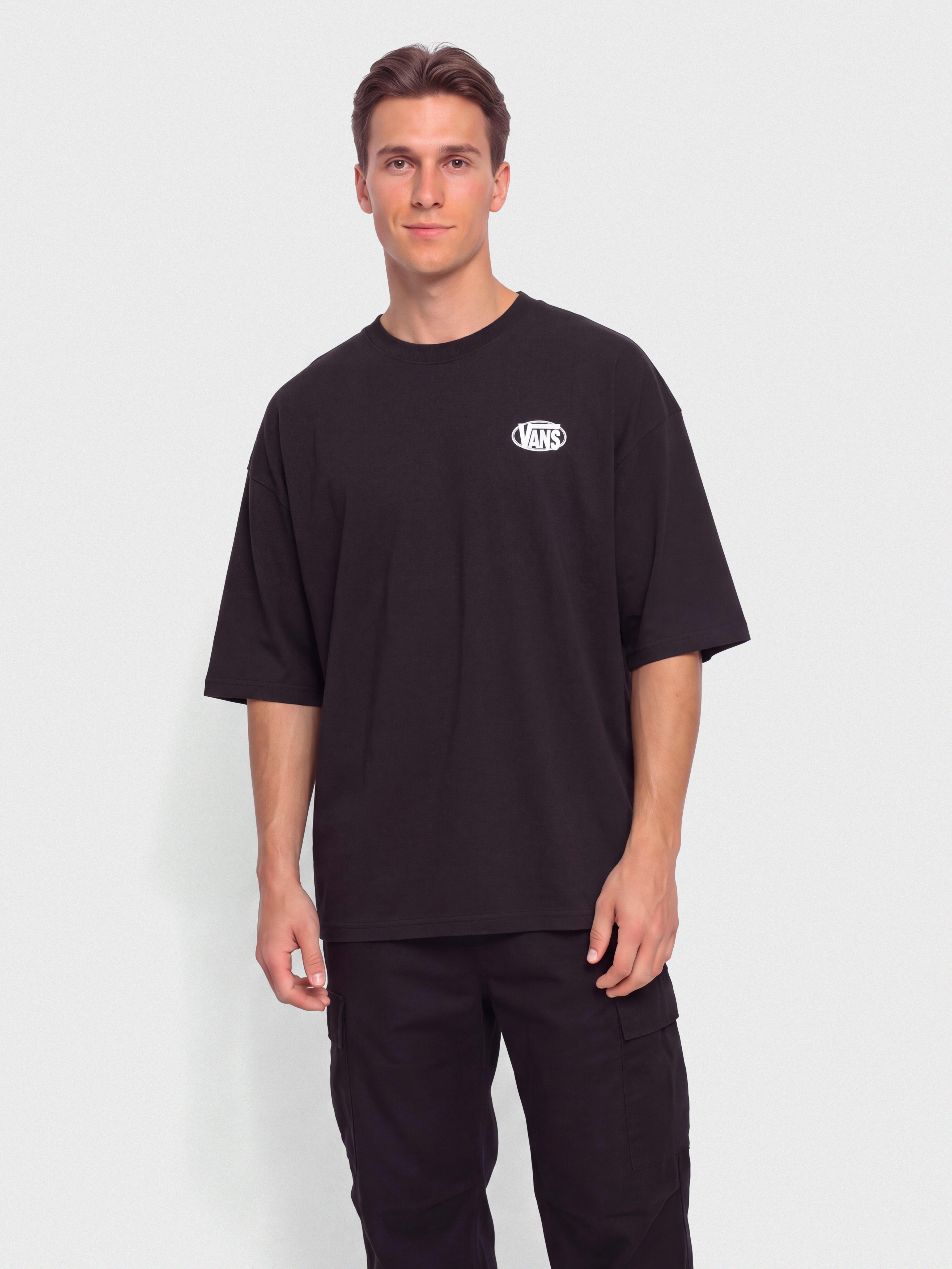 Vans Oval Logo Loose Póló (black)