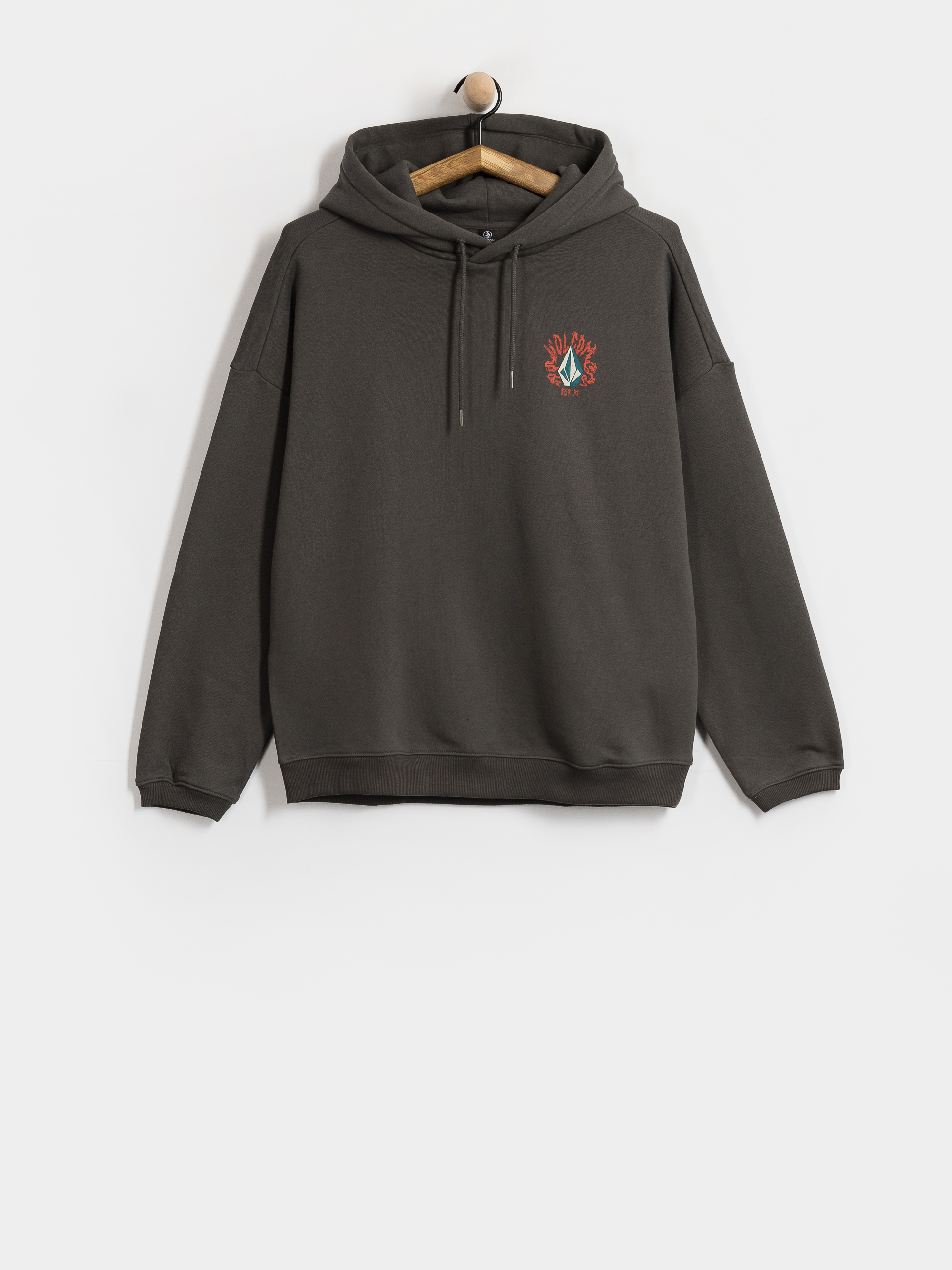 Kapucnis pulóver Volcom Radical Daze Up HD Wmn (black)
