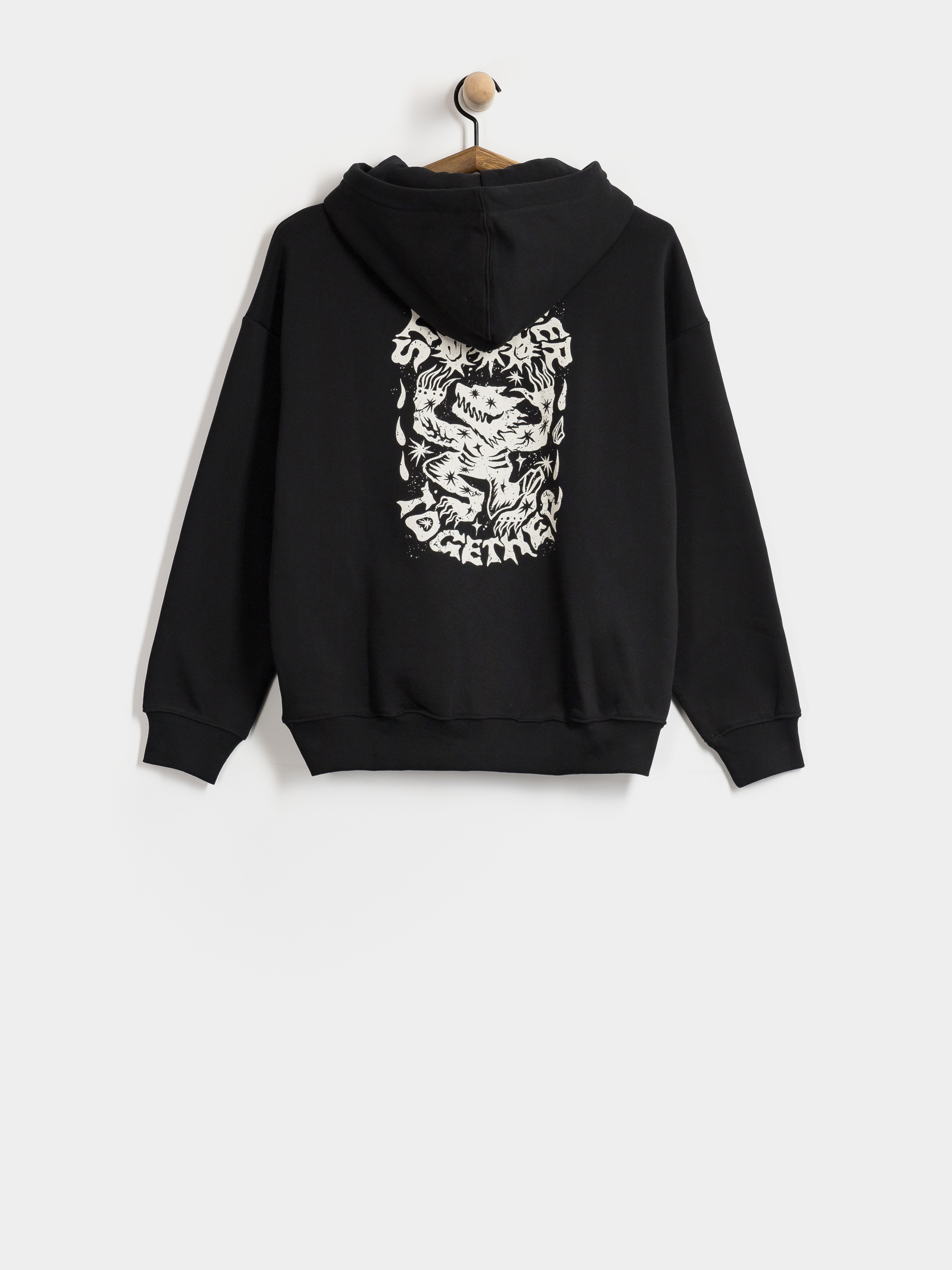 Kapucnis pulóver Volcom Moove On HD Wmn (vintage black)