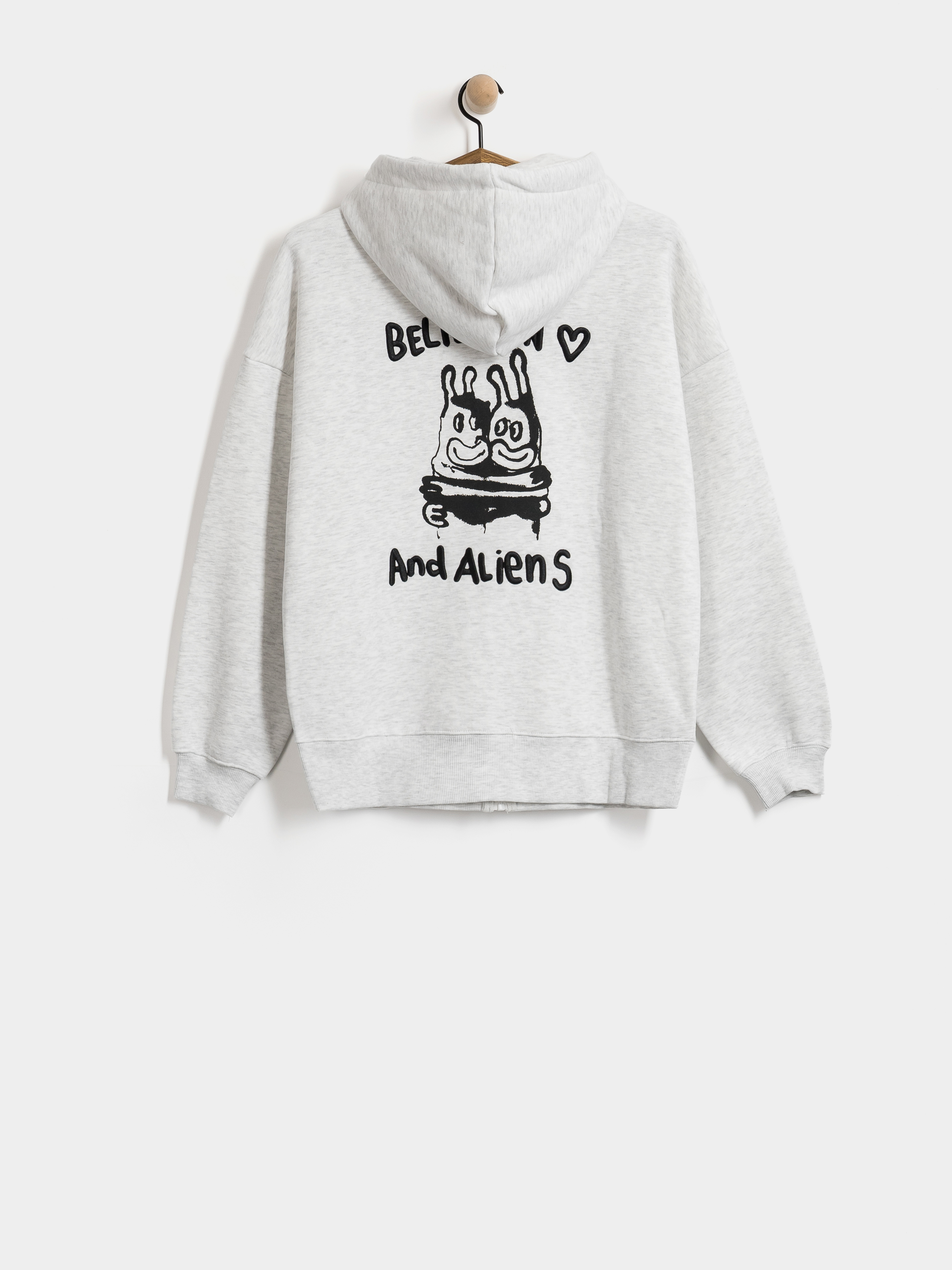Kapucnis pulóver Volcom Fa Ozzy ZHD Wmn (bone heather)