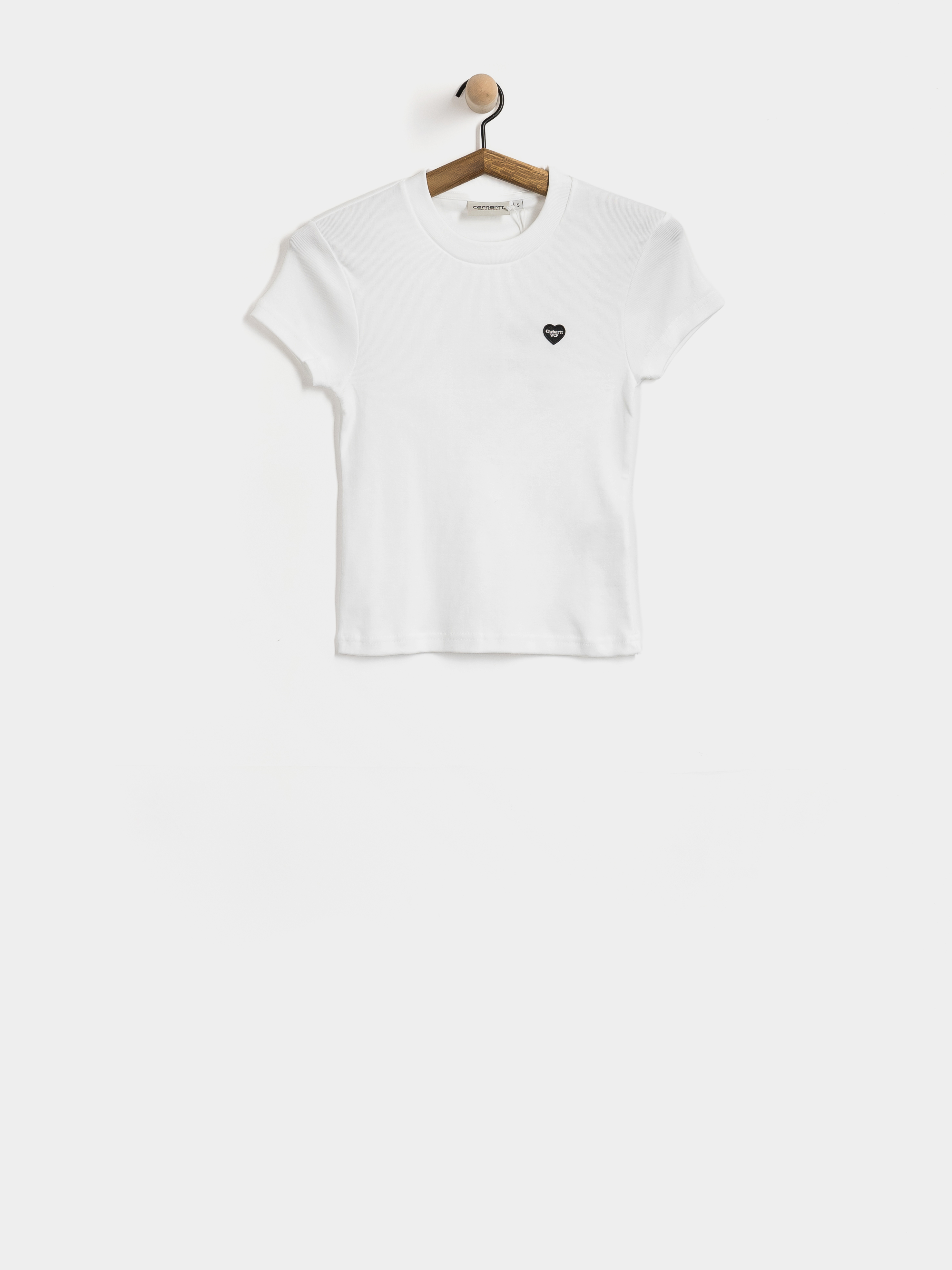 Póló Carhartt WIP Small Heart Patch Wmn (white/black)