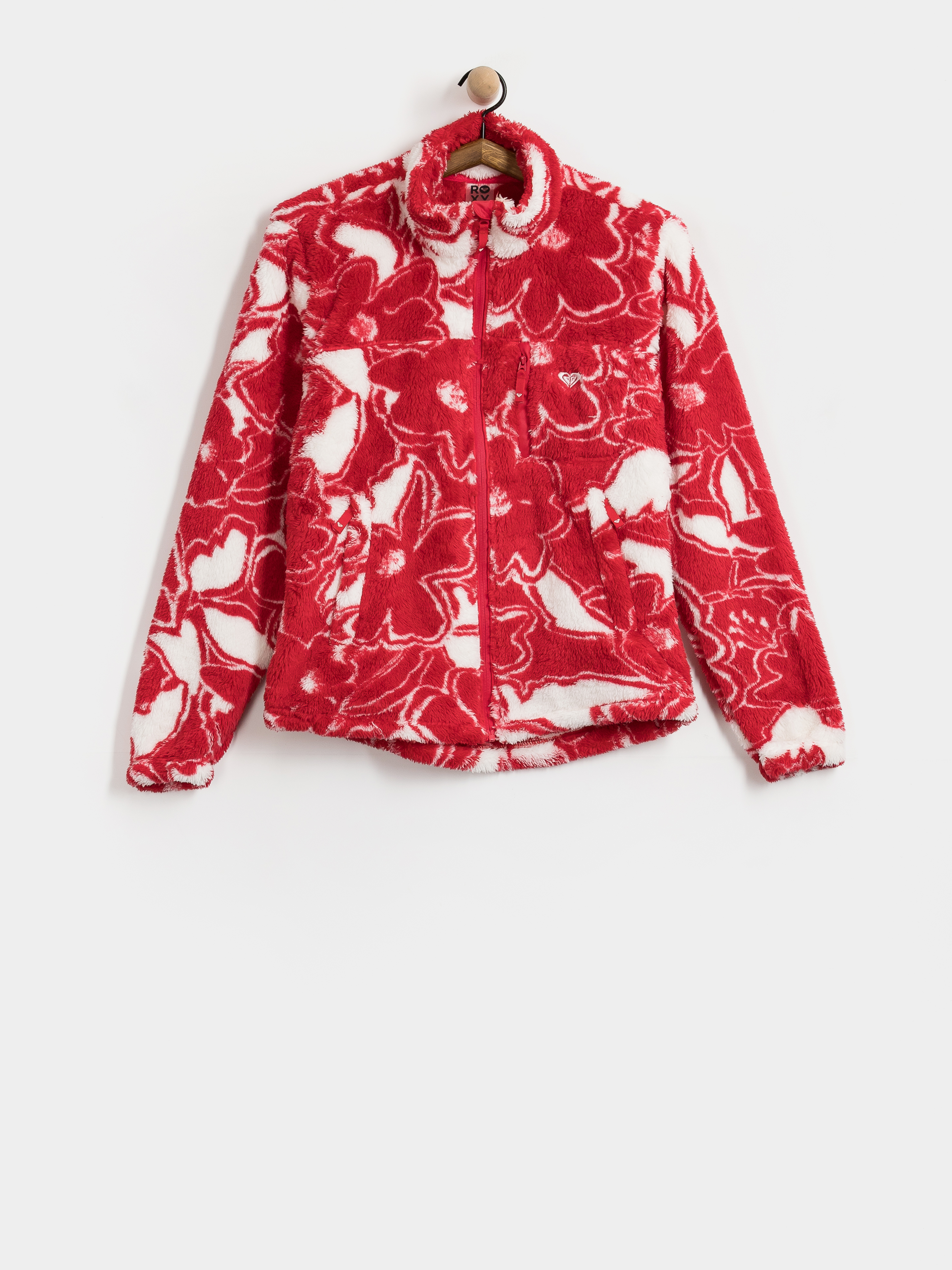 Női Roxy Alabama Full Zip Printed Polár pulóver (barberry floral flurries)
