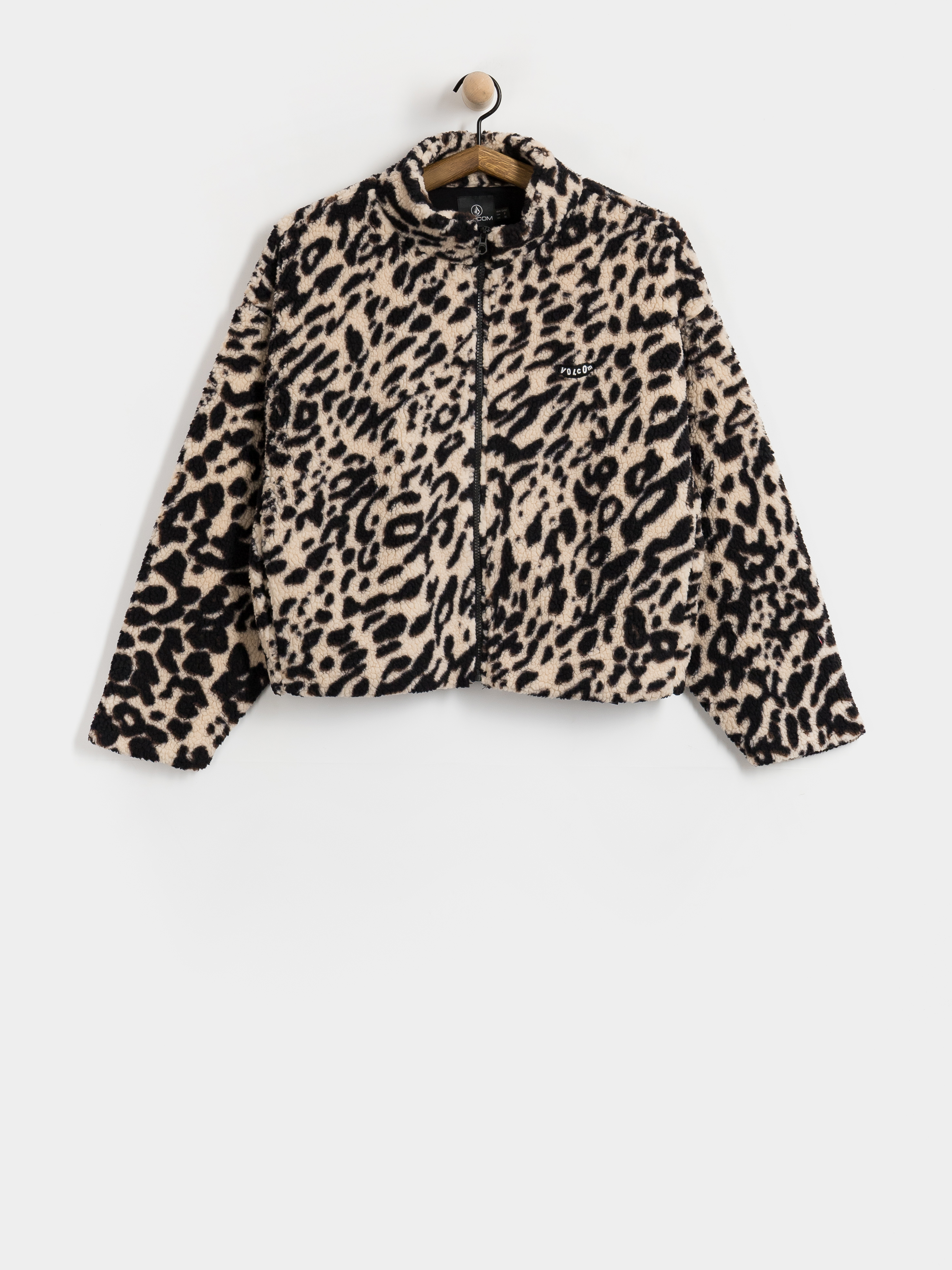 Volcom Wylding Out Sherpa Wmn Pulóver (animal print)