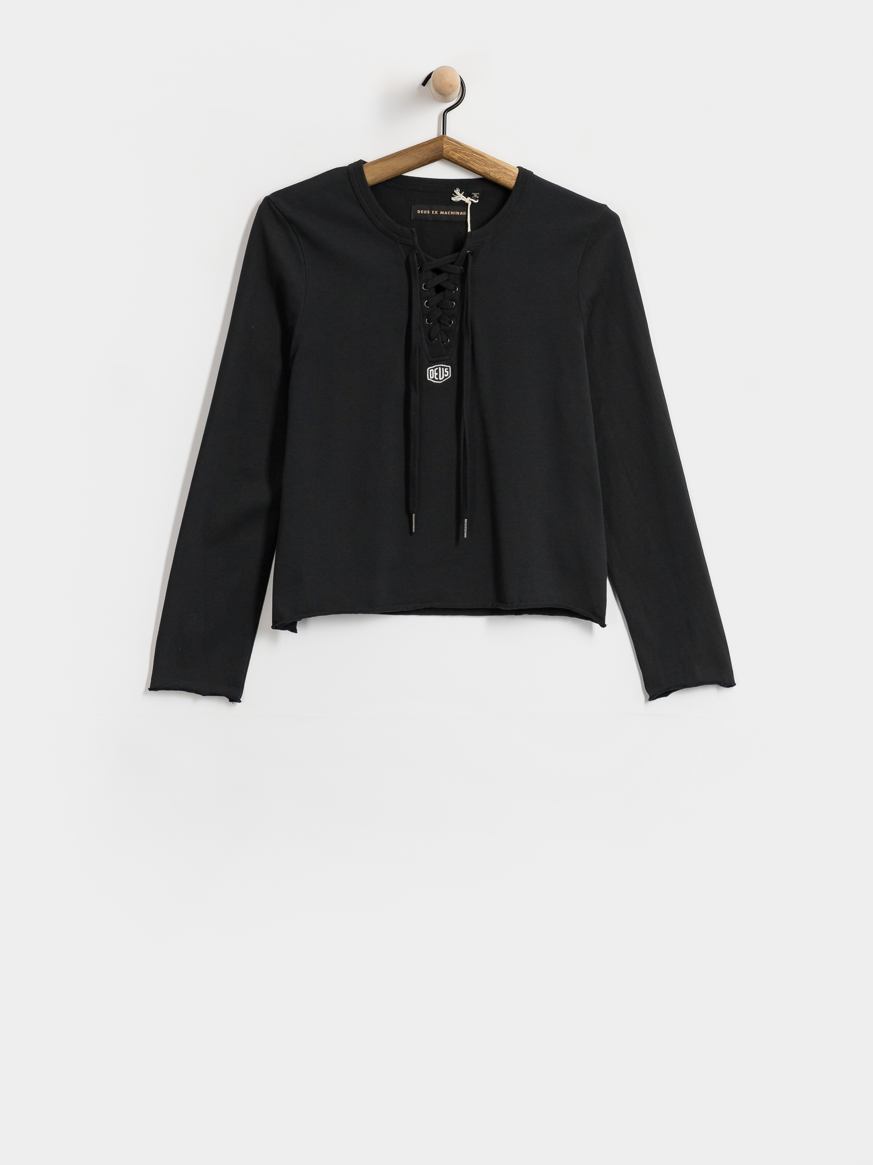 Deus Ex Machina Stoppa Lace Up Top Wmn Hosszú ujjú felső (black)