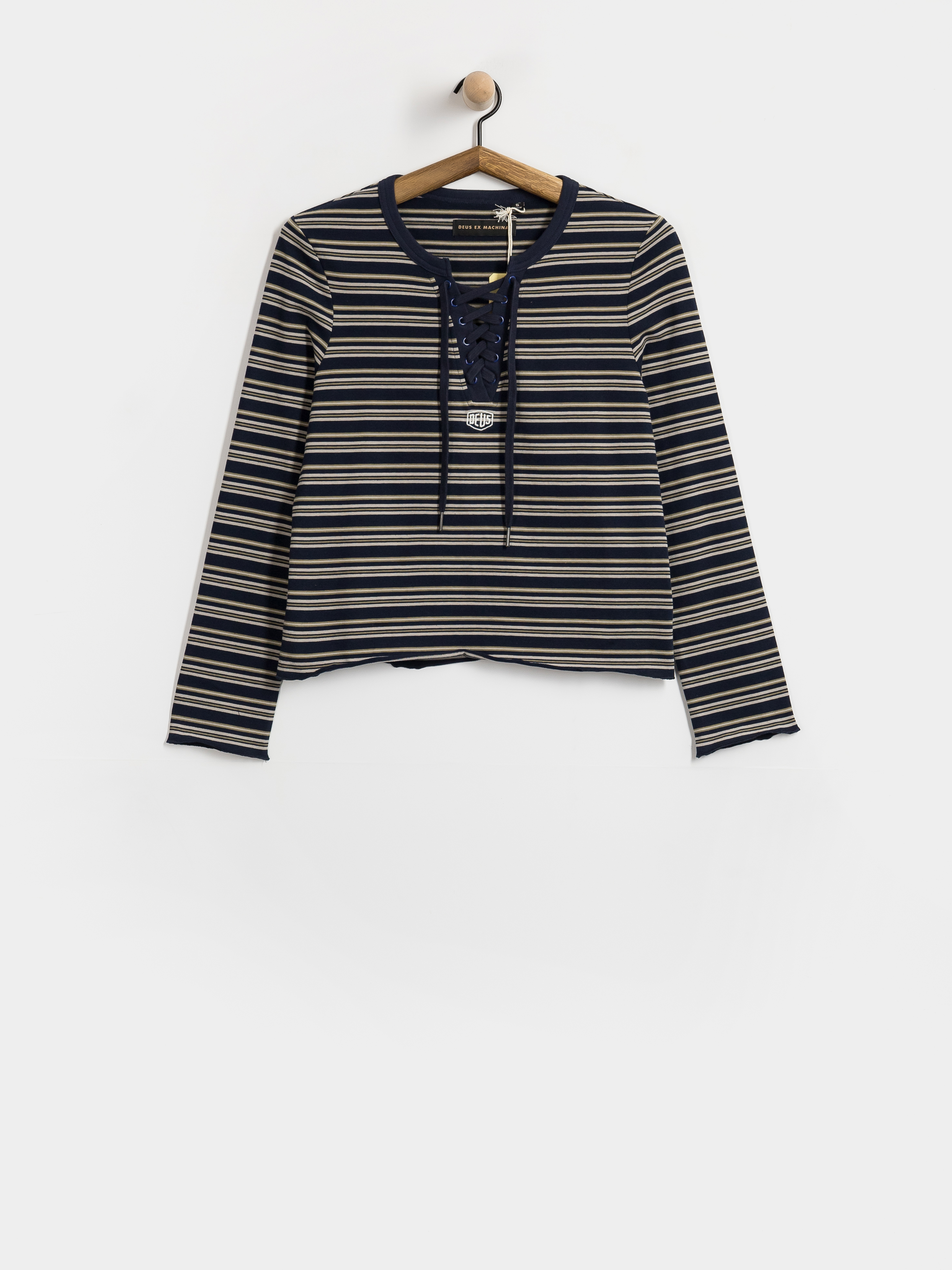 Deus Ex Machina Stoppa Lace Up Top Wmn Hosszú ujjú felső (navy stripe)